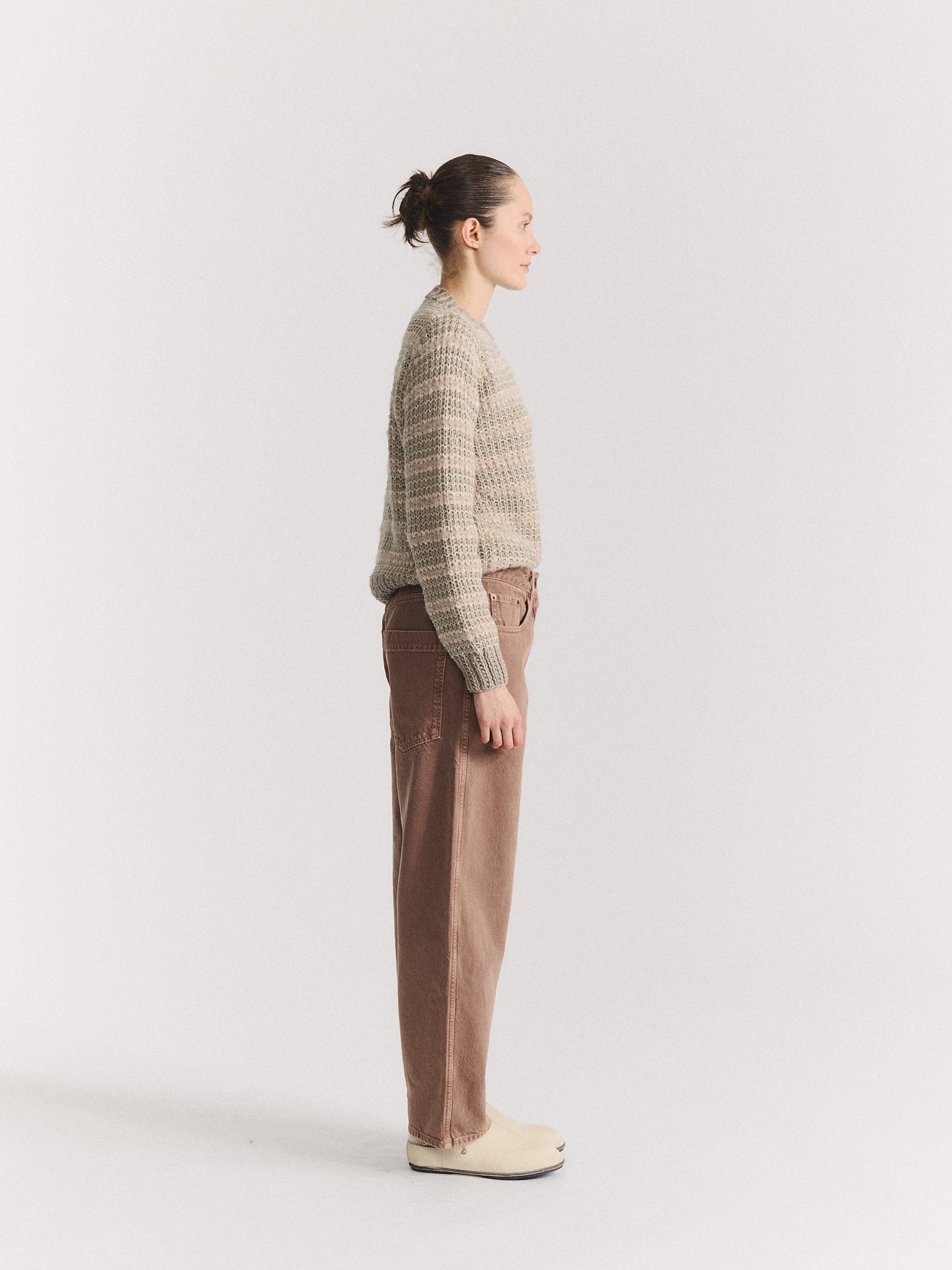 PAULO PANT - H DENIM - MUSHROOM