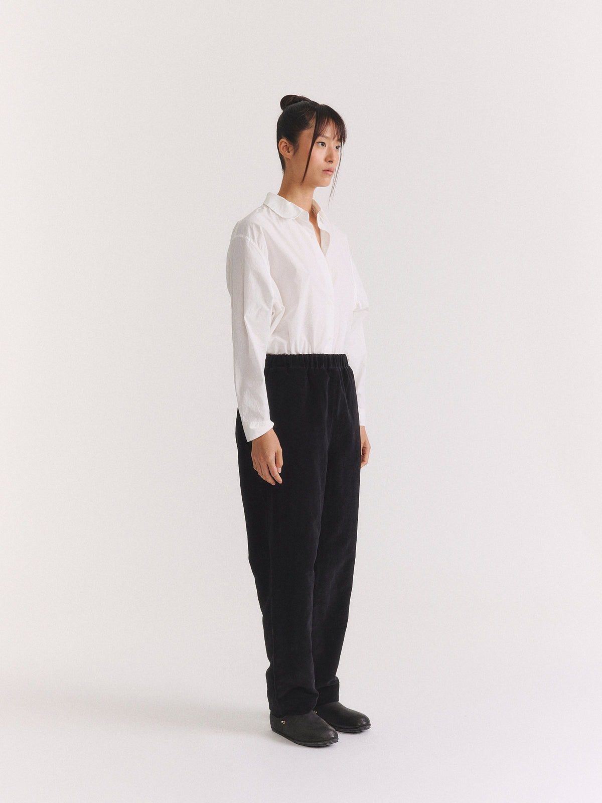 PANTALON LONG CHASSE - MID VELVET - NOIR