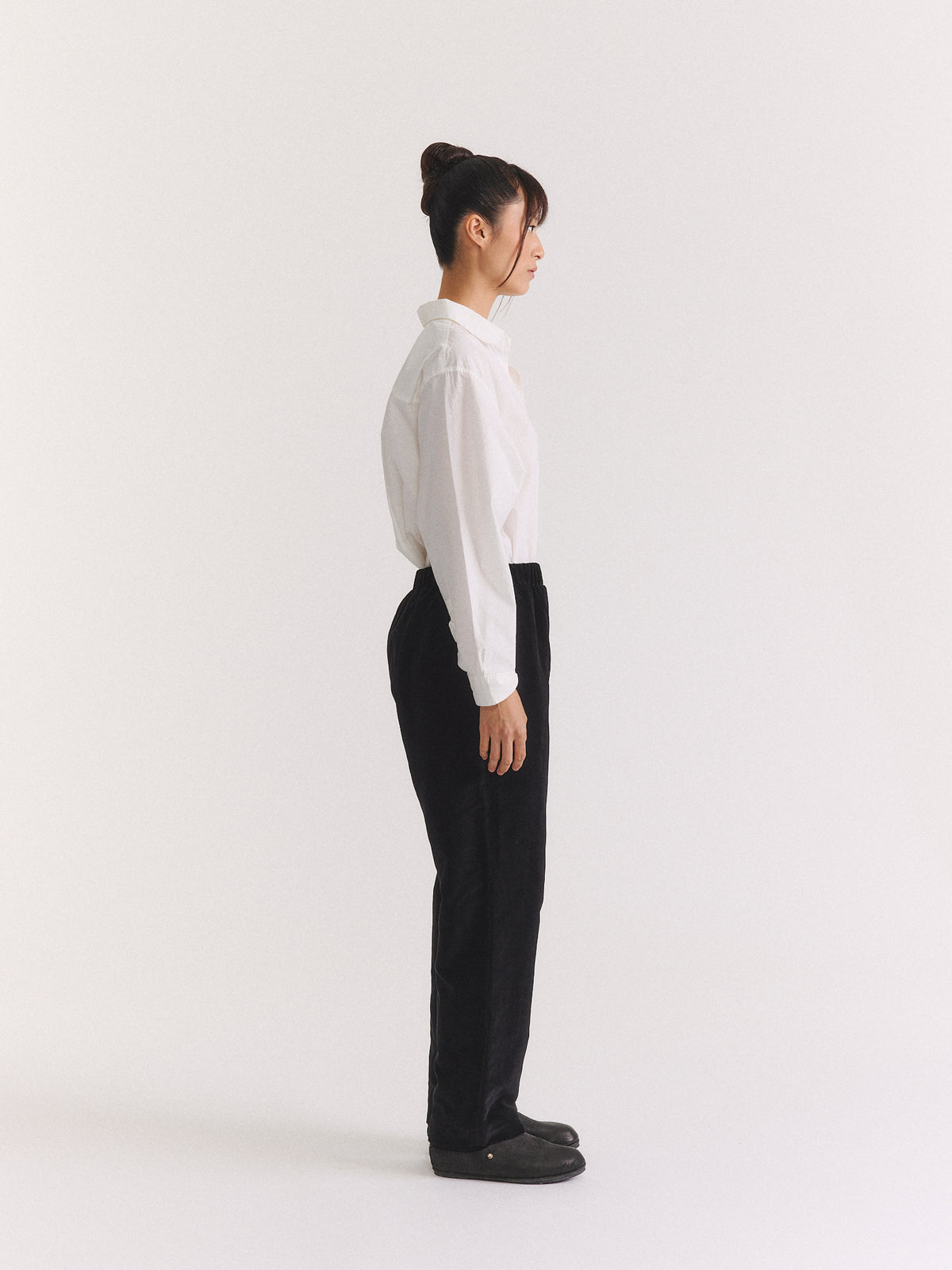 PANTALON LONG CHASSE - MID VELVET - NOIR