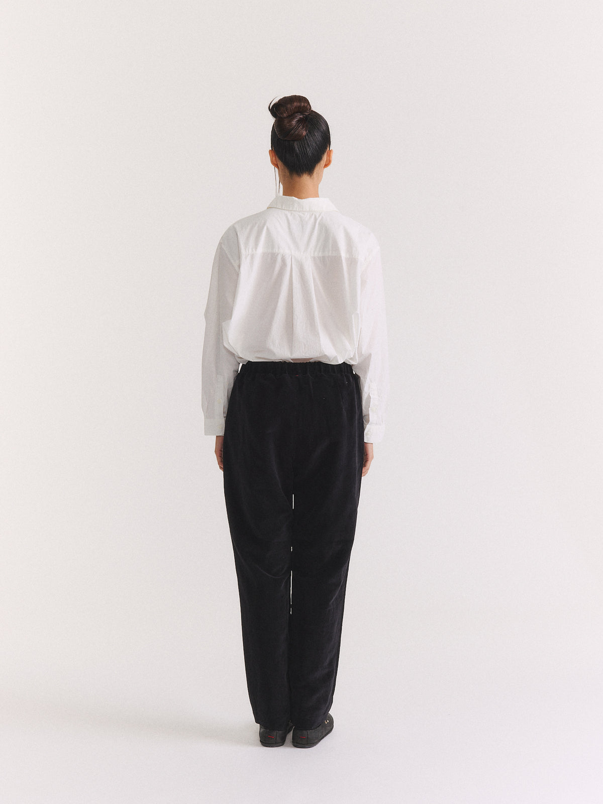 PANTALON LONG CHASSE - MID VELVET - NOIR