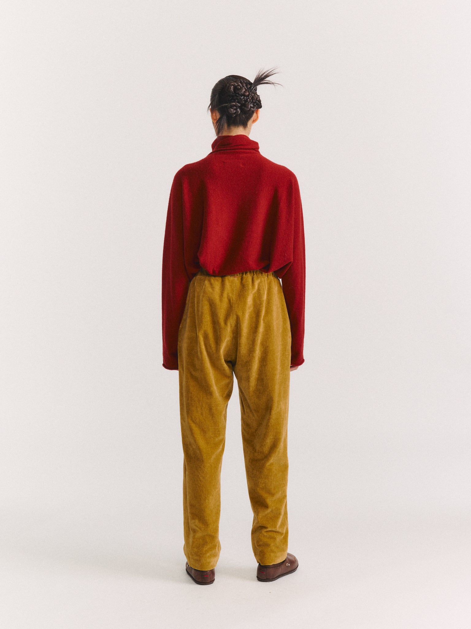 LONG CHASSE PANT - MID VELVET - GOLD