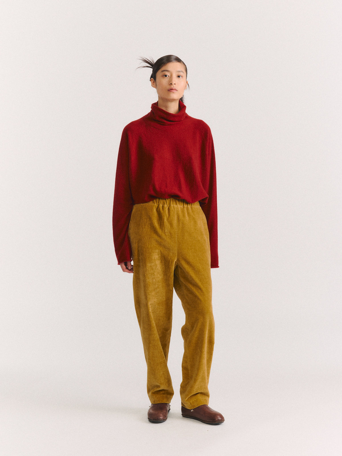 LONG CHASSE PANT - MID VELVET - GOLD