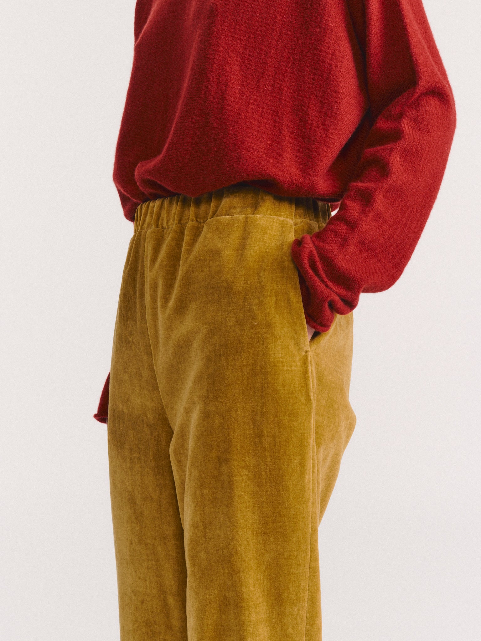 LONG CHASSE PANT - MID VELVET - GOLD
