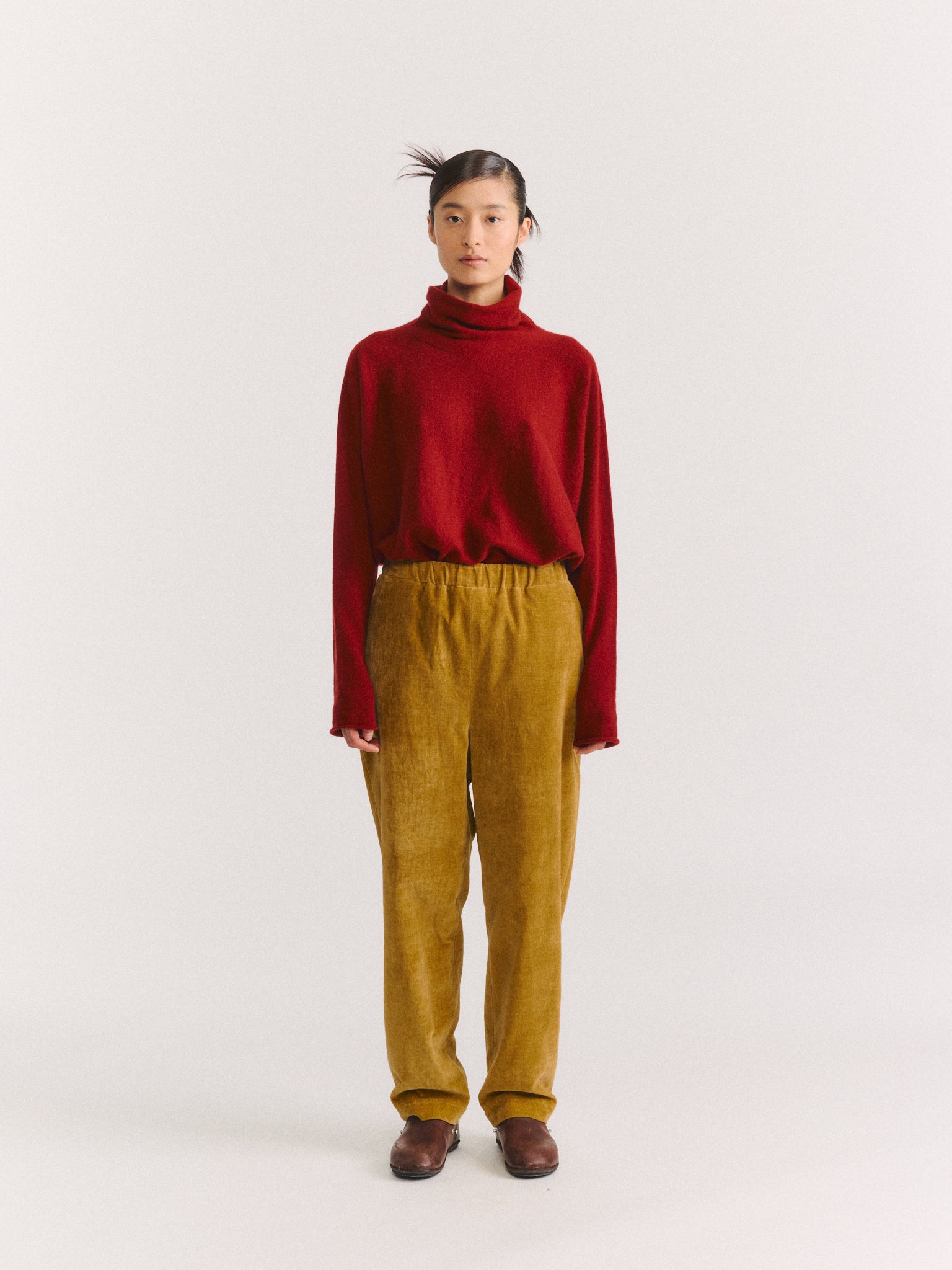 LONG CHASSE PANT - MID VELVET - GOLD