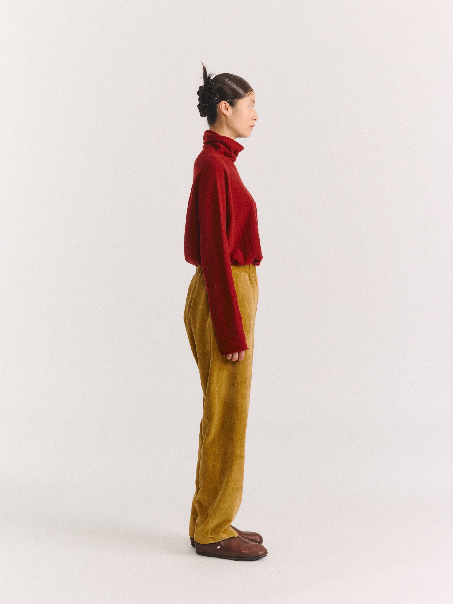 LONG CHASSE PANT - MID VELVET - GOLD