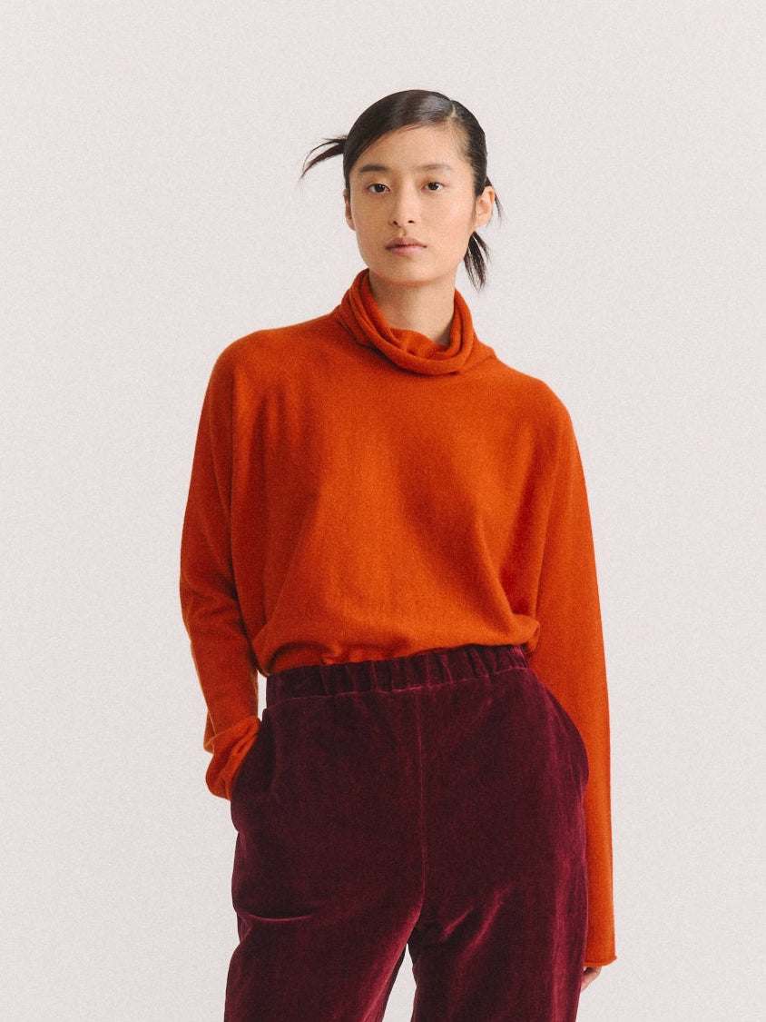 CHIMNEY SEAMLESS JUMPER - CASH - ORANGE
