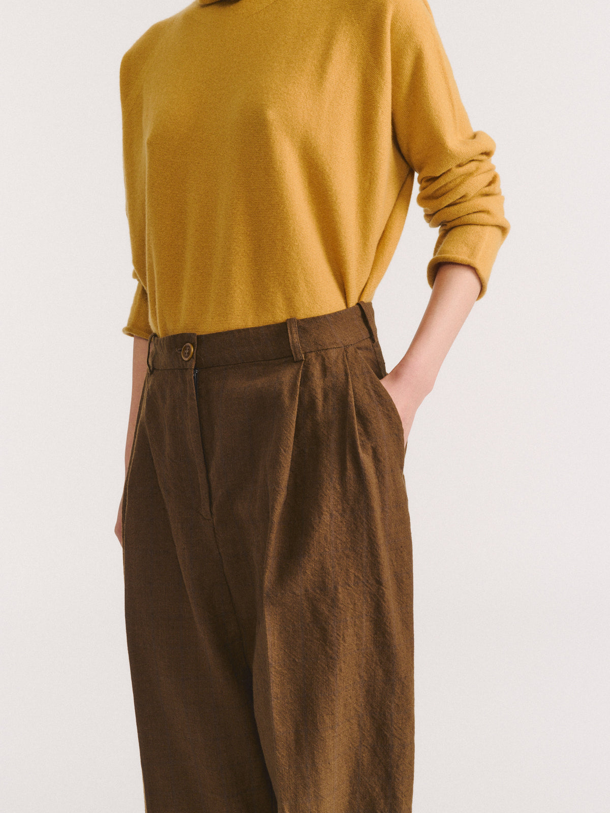 SIENNA PANT - WASHED WOOL - AS IS