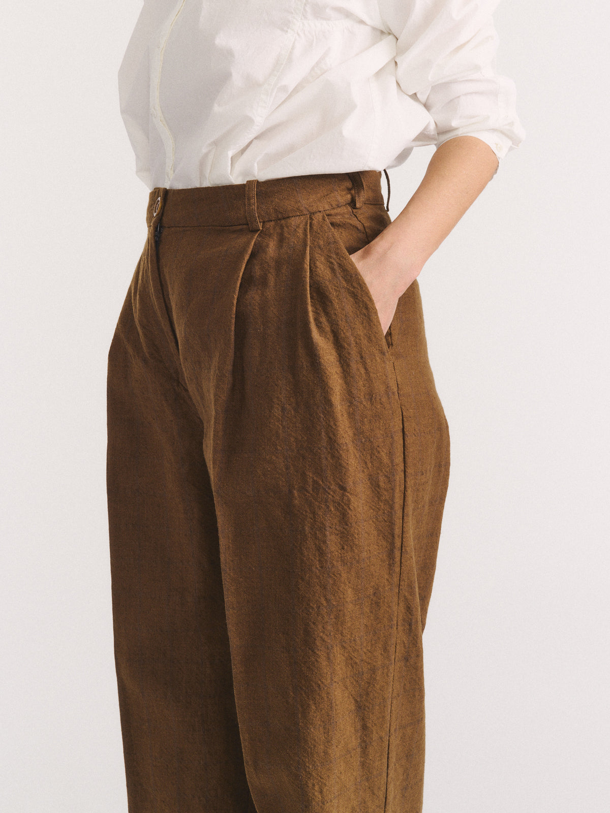 SIENNA PANT - WASHED WOOL - AS IS