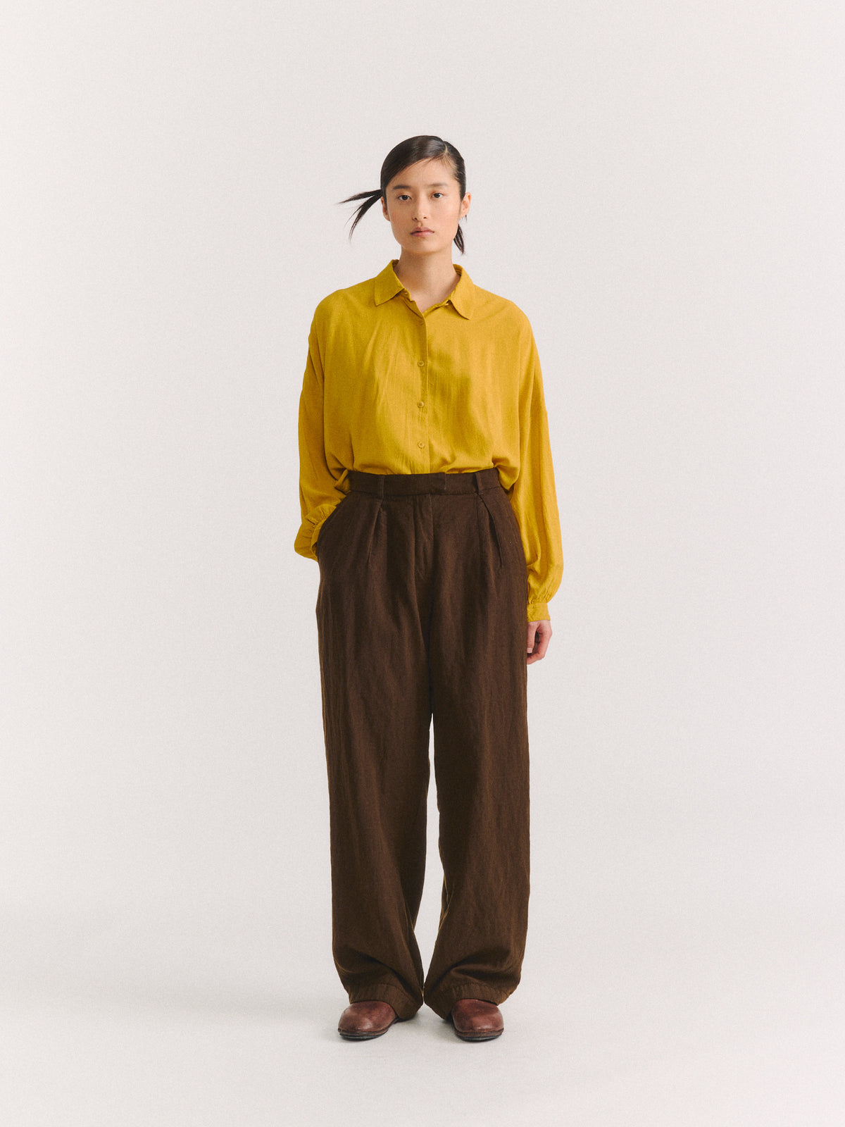 COCO PANT - WOOLIN - BROWN