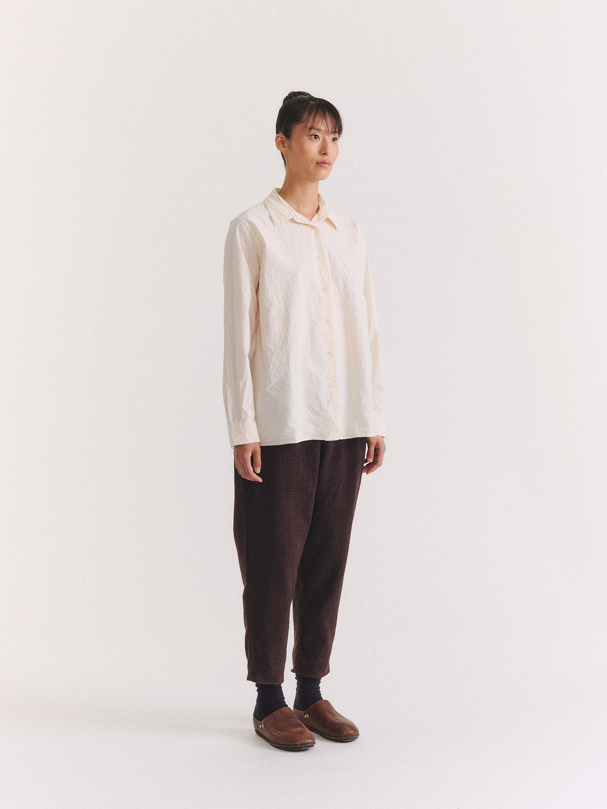 ZWAG PANT - PIN CHECK - BROWN CHECK