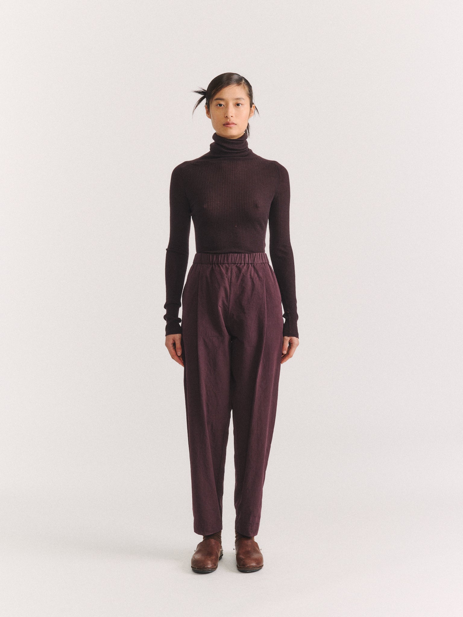 VERGER  PANT - PAPER COT - EBONY