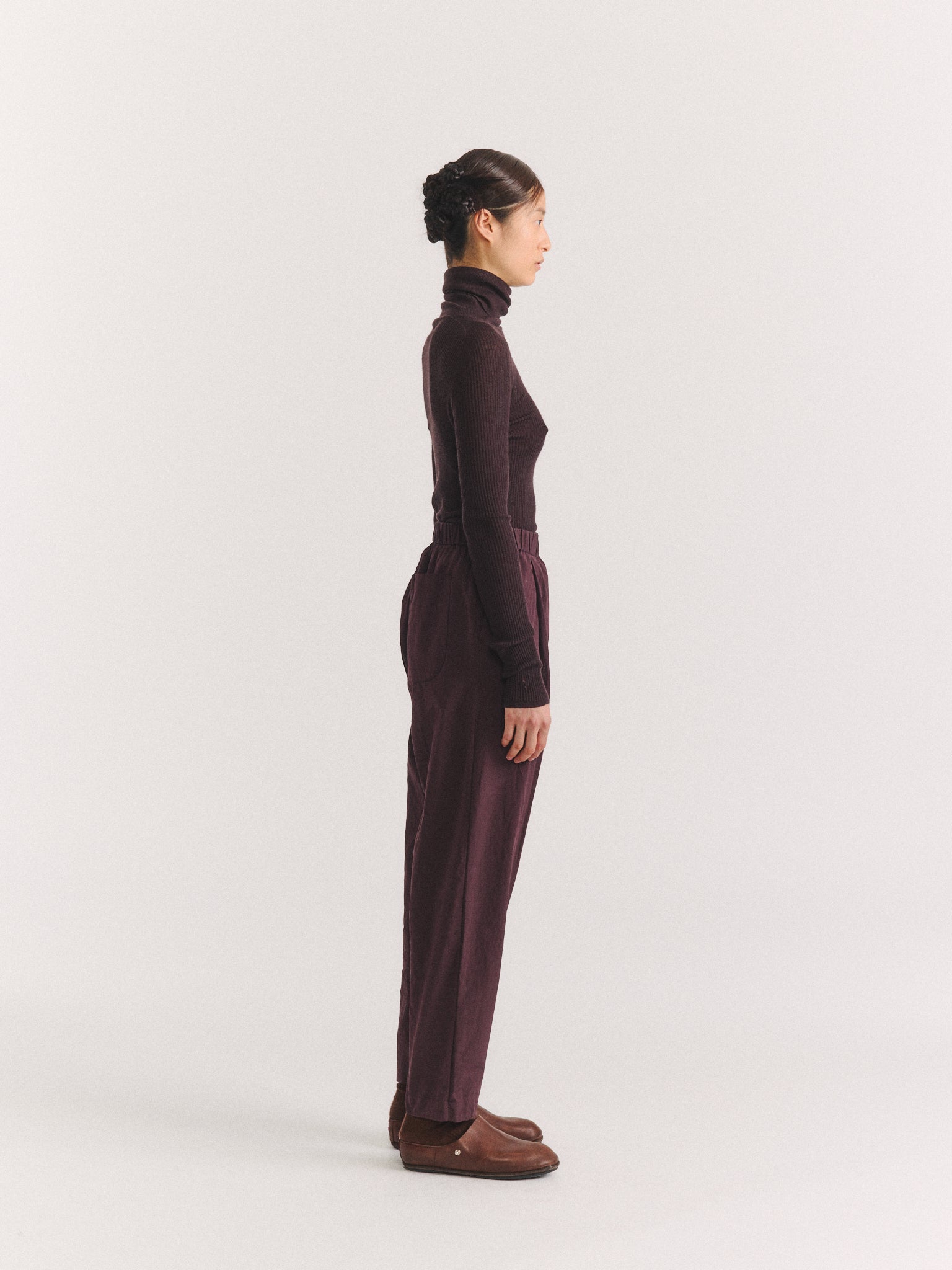 VERGER  PANT - PAPER COT - EBONY