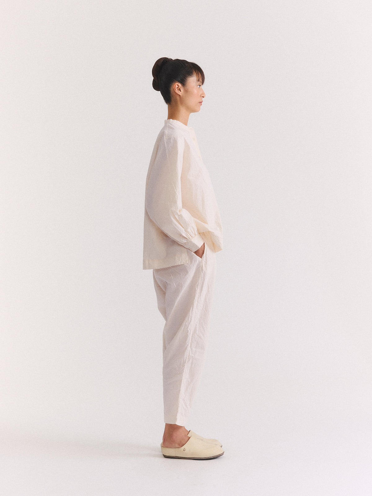 SIMPLE TIPPY PANT - H COT - NATURAL