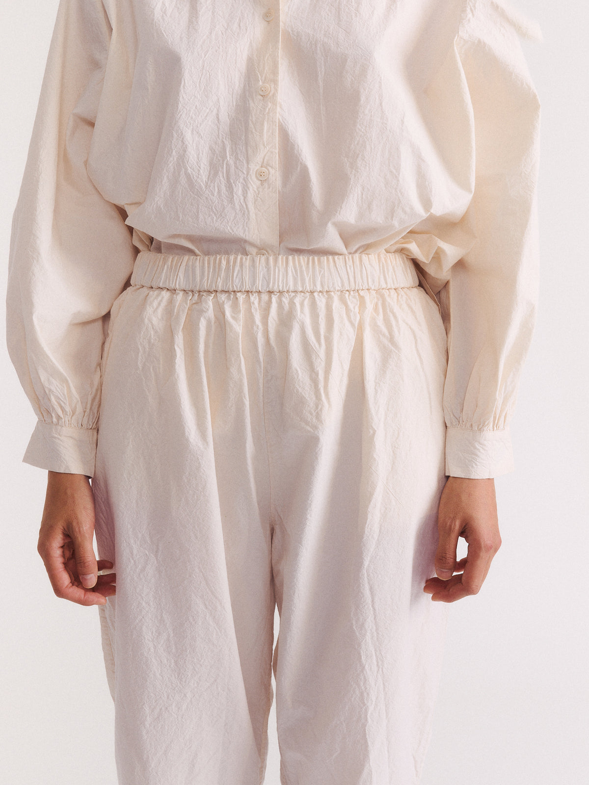 SIMPLE TIPPY PANT - H COT - NATURAL