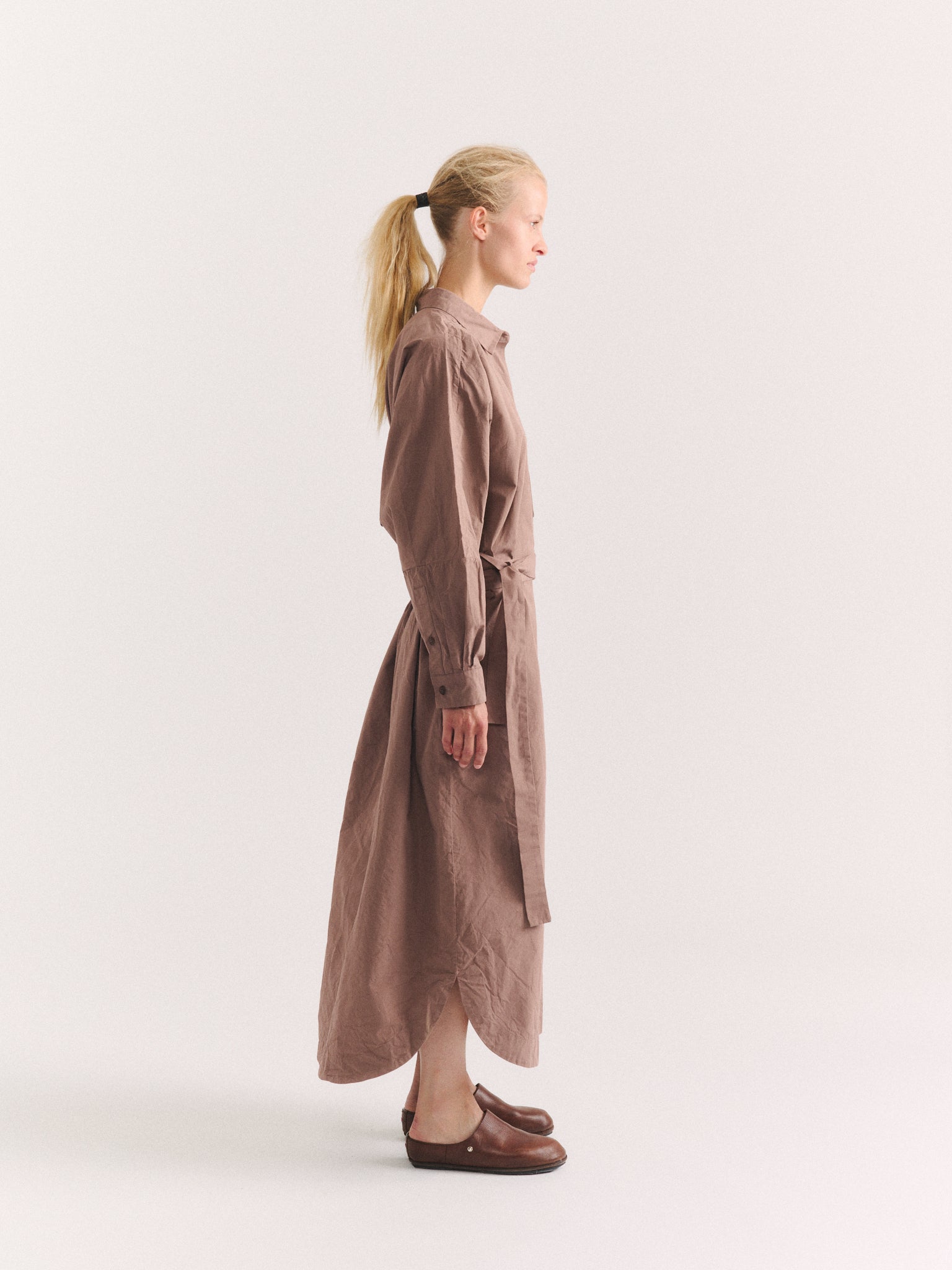 WAGA LS DRESS - PAPER COT - CLAY