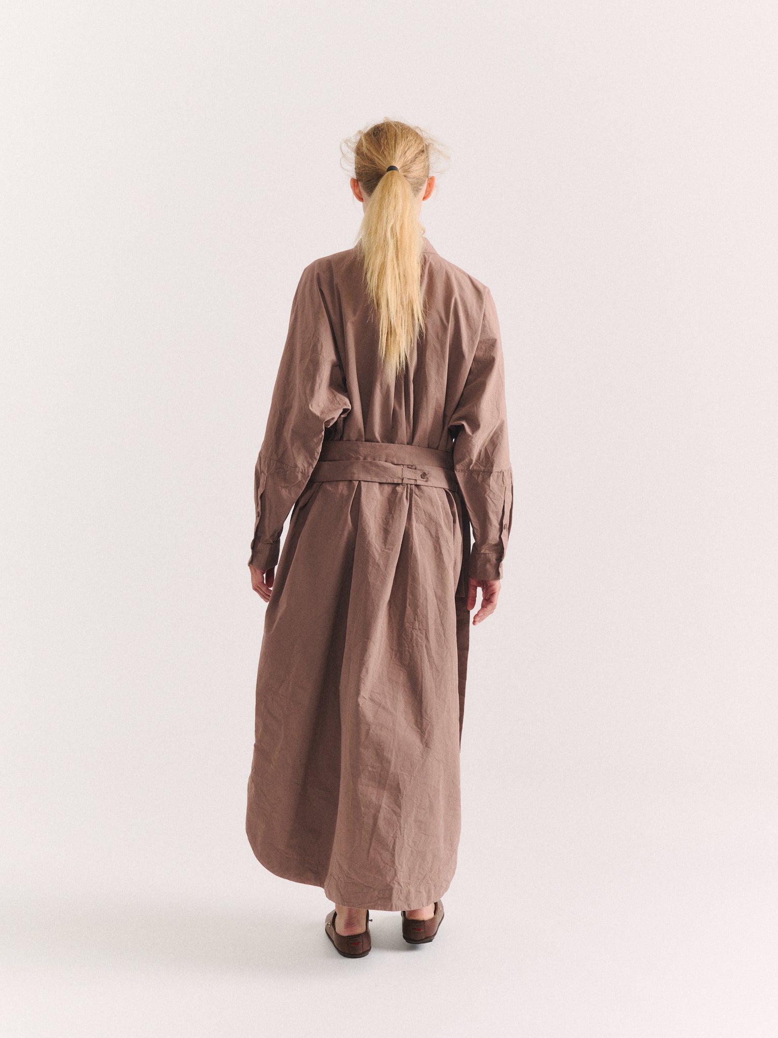 WAGA LS DRESS - PAPER COT - CLAY