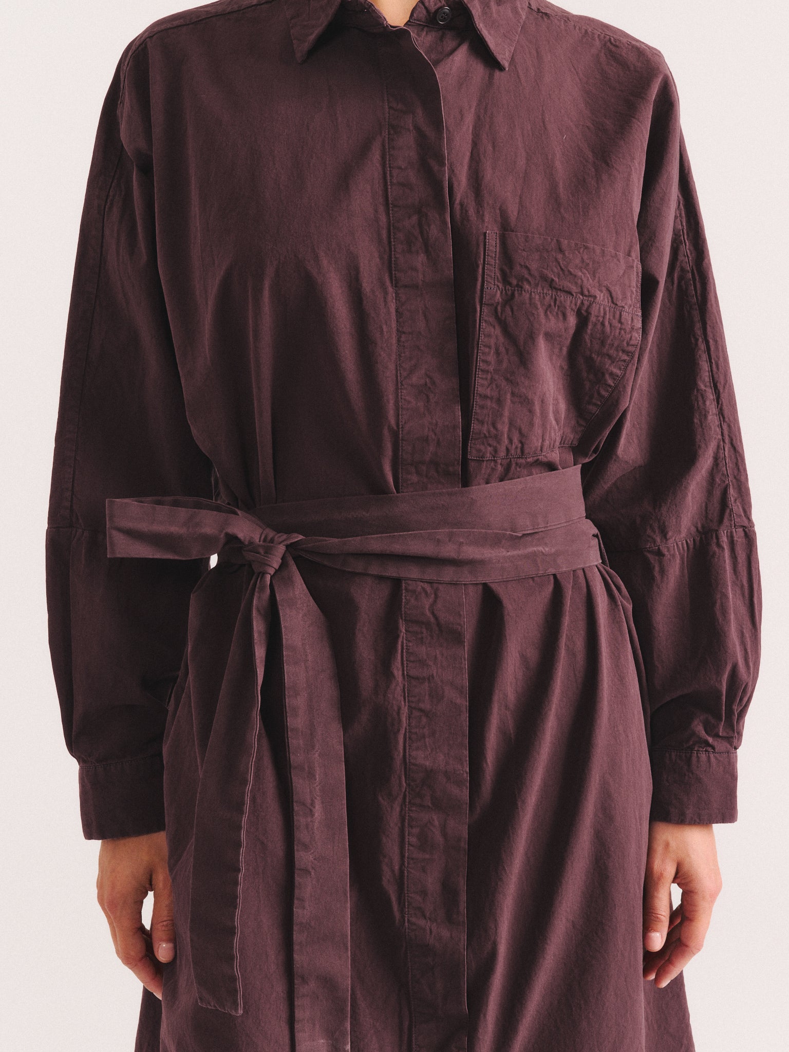 WAGA LS DRESS - PAPER COT - EBONY