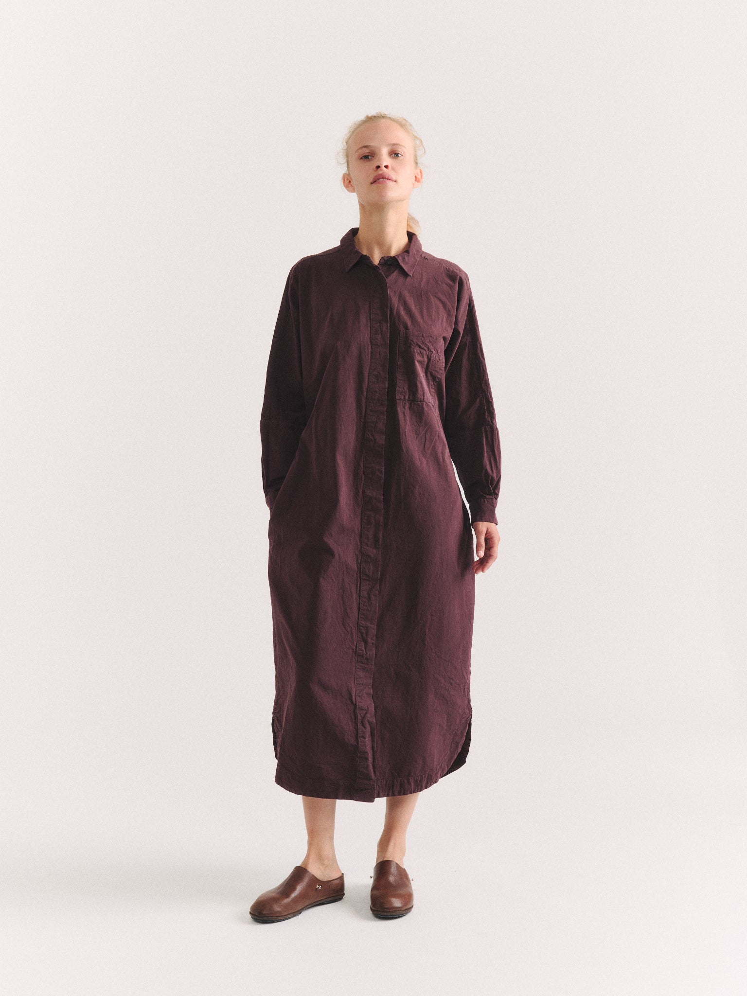 WAGA LS DRESS - PAPER COT - EBONY