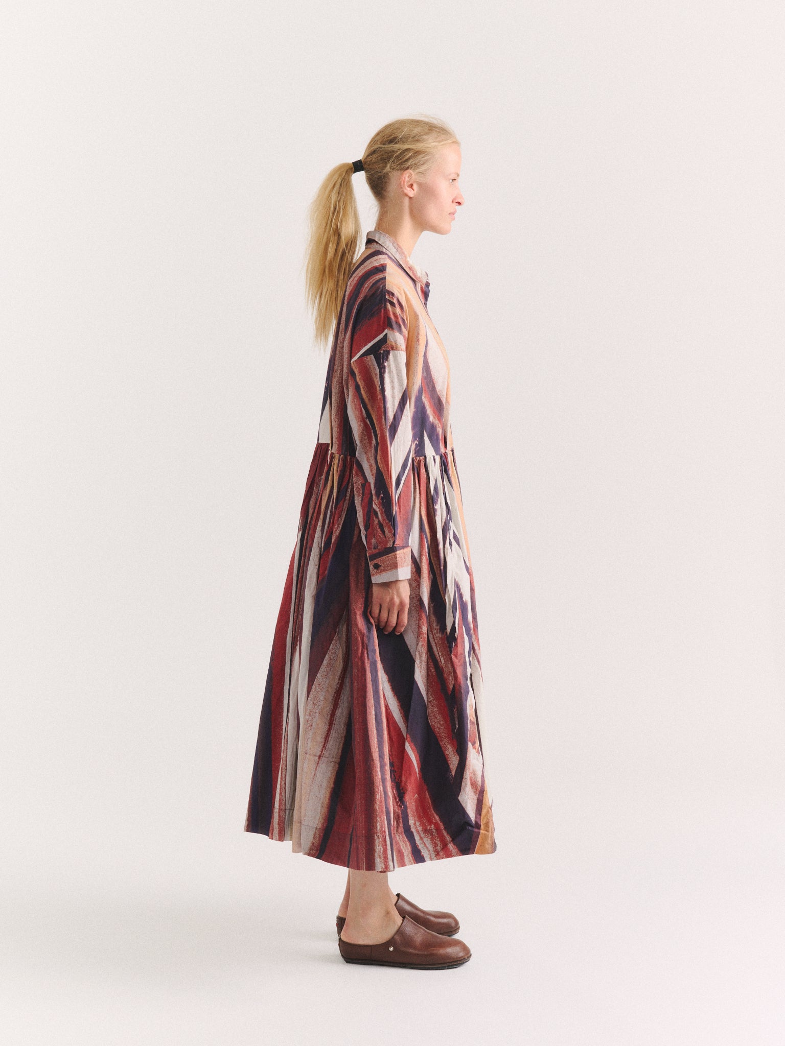 STEPHANIE DRESS  - L COT PRINT - PRINT 1