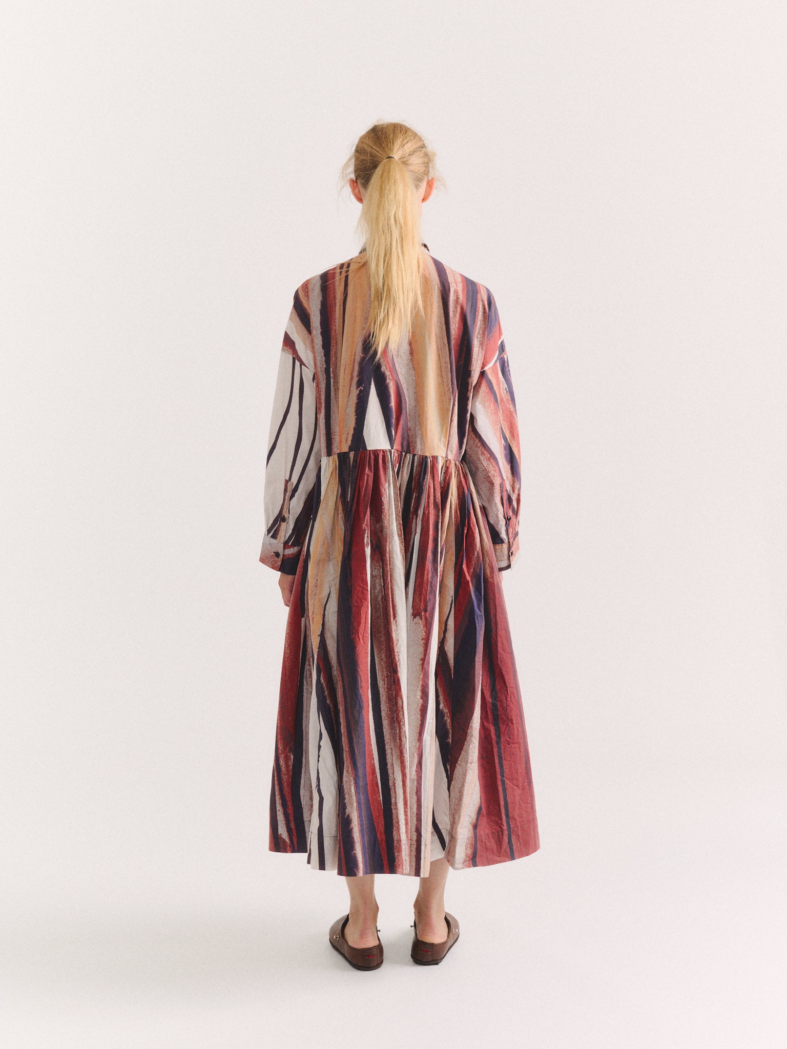 STEPHANIE DRESS  - L COT PRINT - PRINT 1