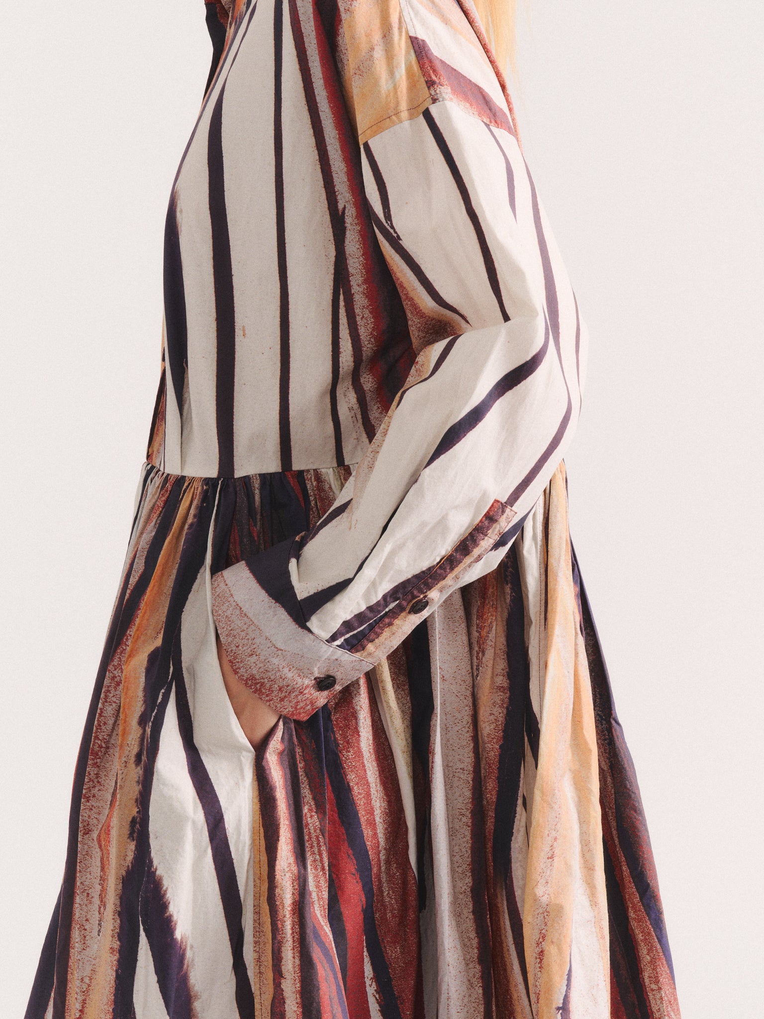 STEPHANIE DRESS  - L COT PRINT - PRINT 1