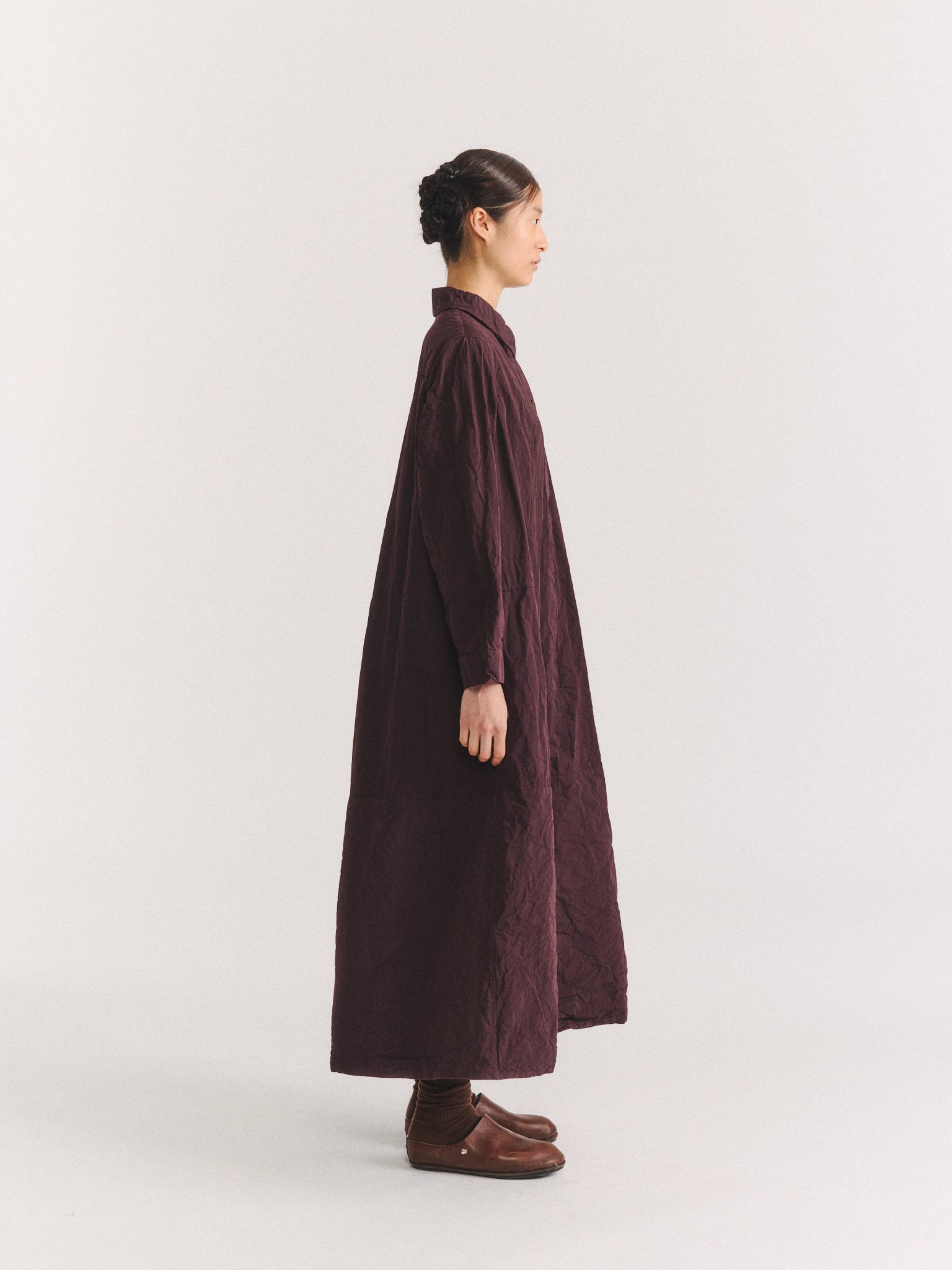 A LINE DRESS - PAPER COT - EBONY