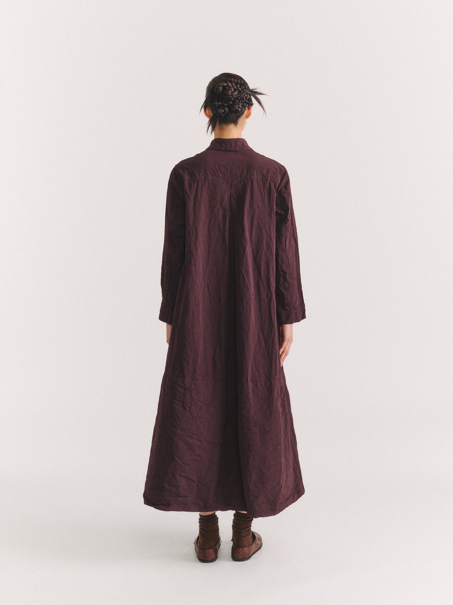 A LINE DRESS - PAPER COT - EBONY