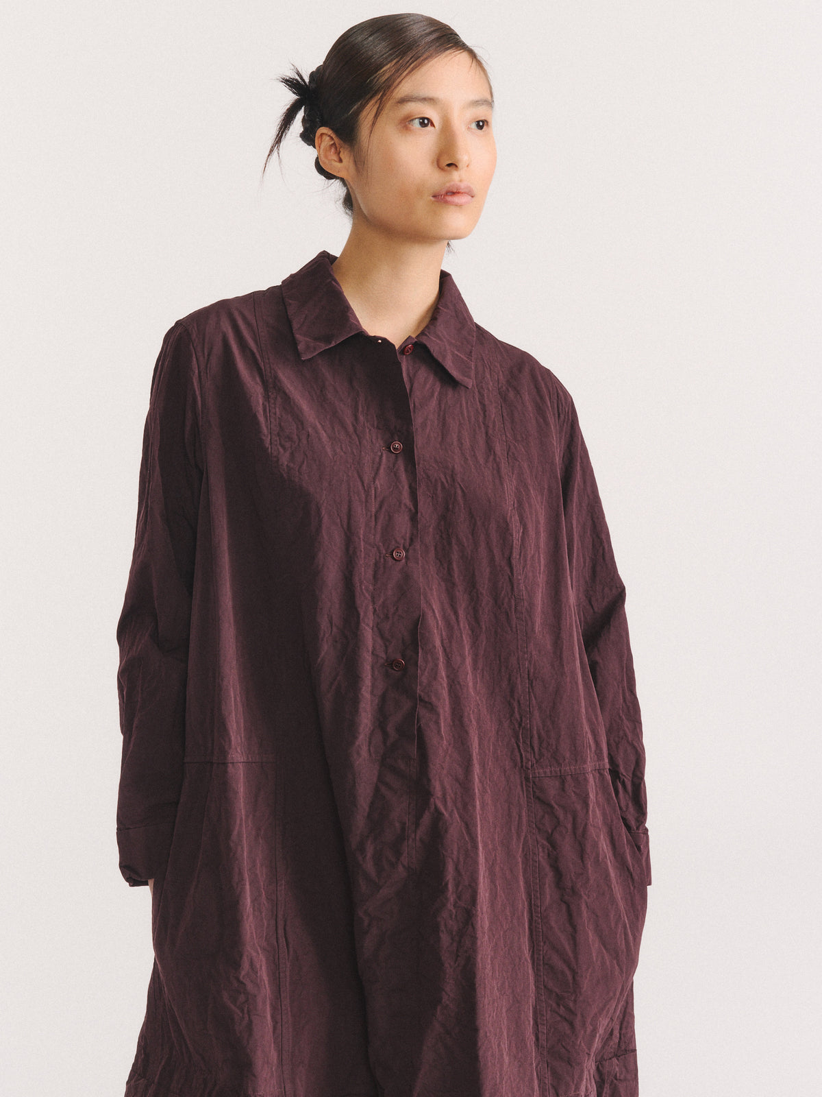 A LINE DRESS - PAPER COT - EBONY