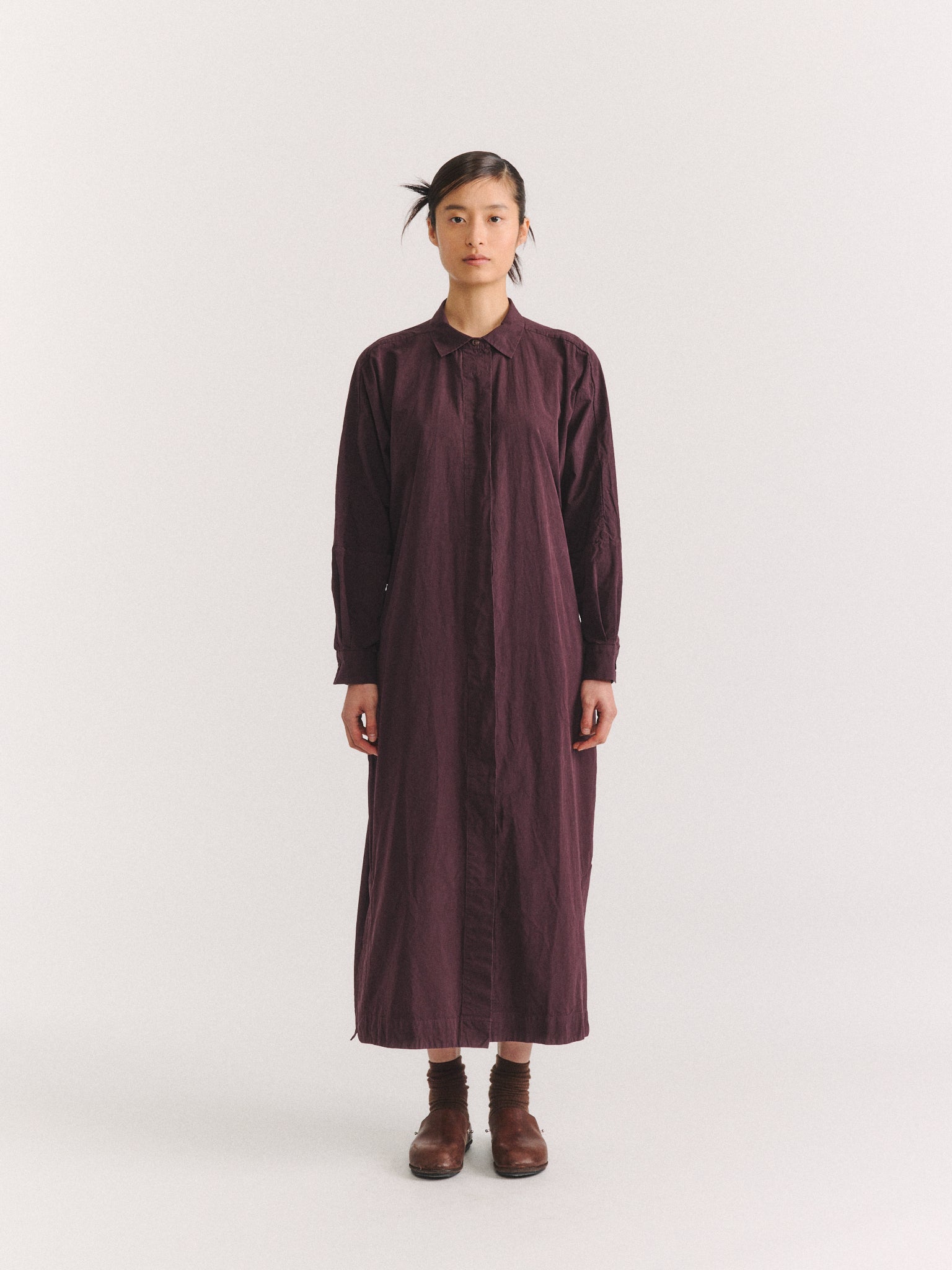 WAGA LS DRESS - PAPER COT - EBONY