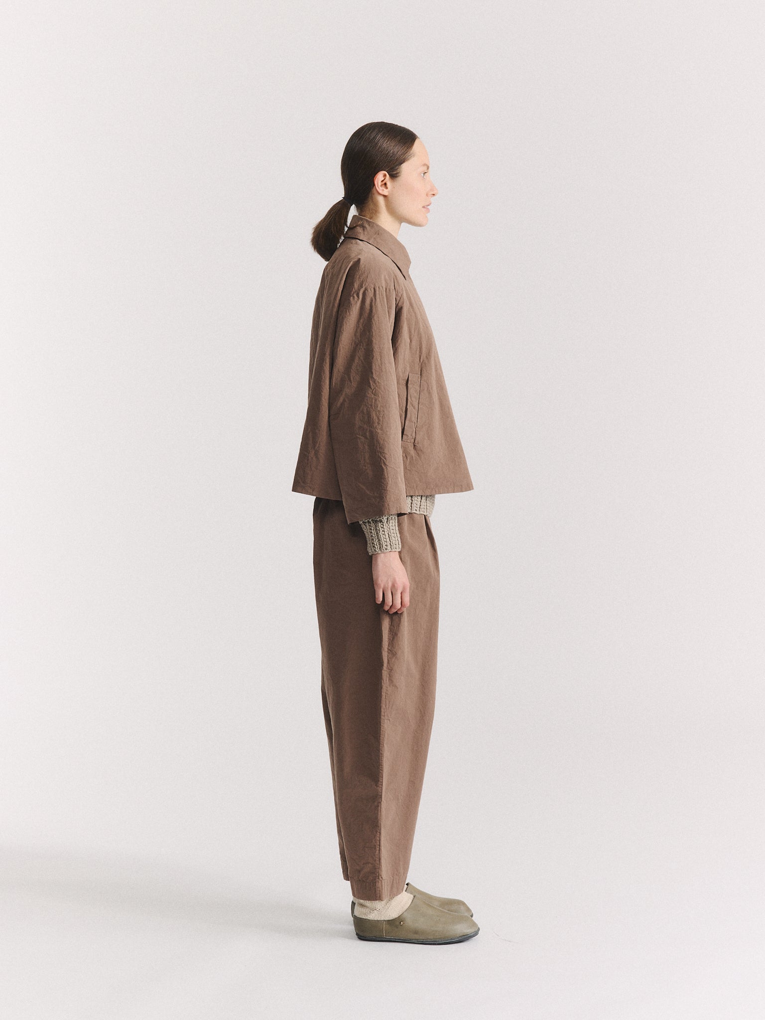 DRAYS JACKET - PAPER COT - CLAY