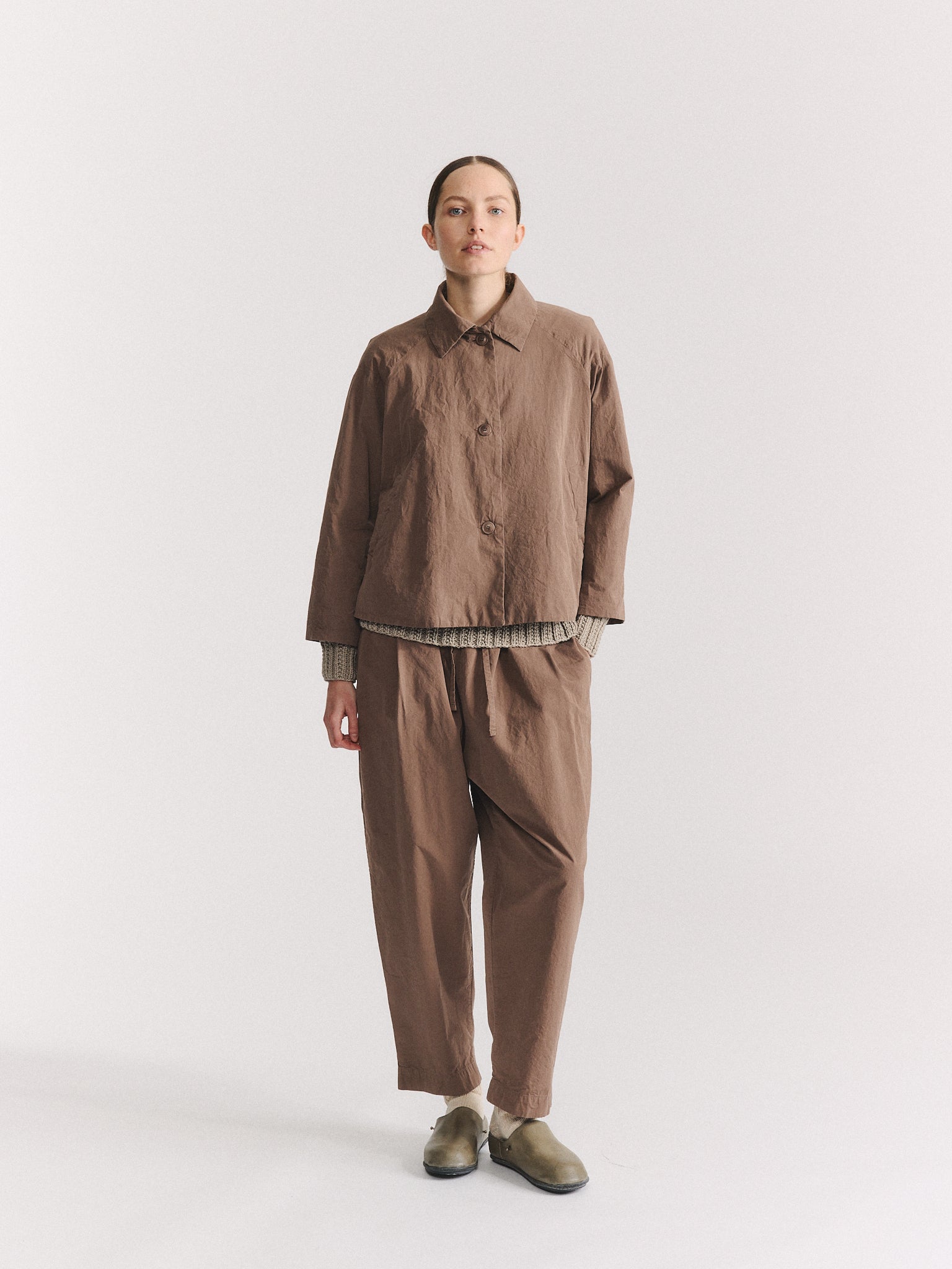 DRAYS JACKET - PAPER COT - CLAY