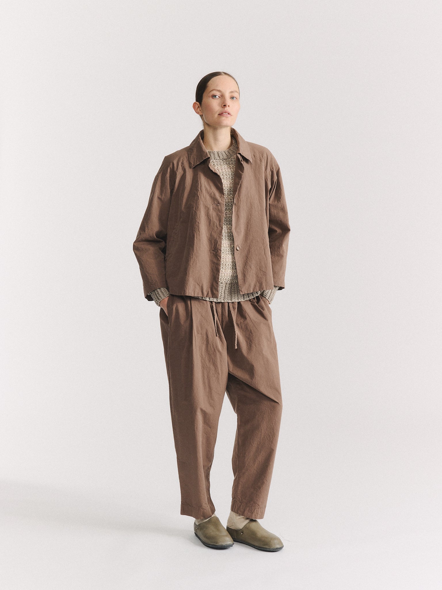 DRAYS JACKET - PAPER COT - CLAY