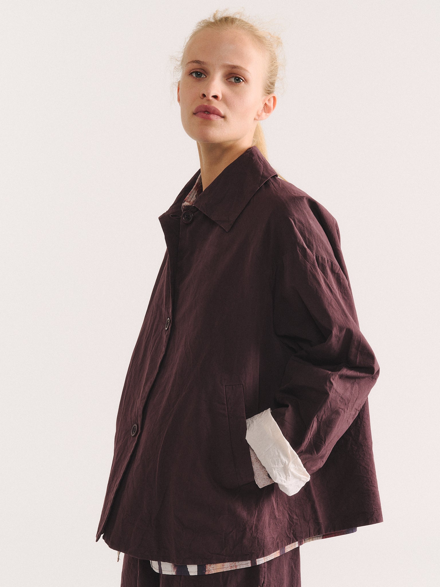 DRAYS JACKET - PAPER COT - EBONY