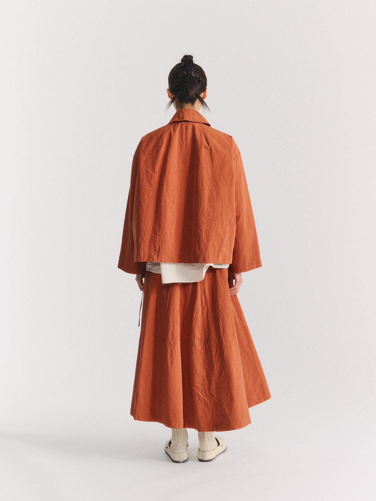 DRAYS JACKET - PAPER COT - BRICK