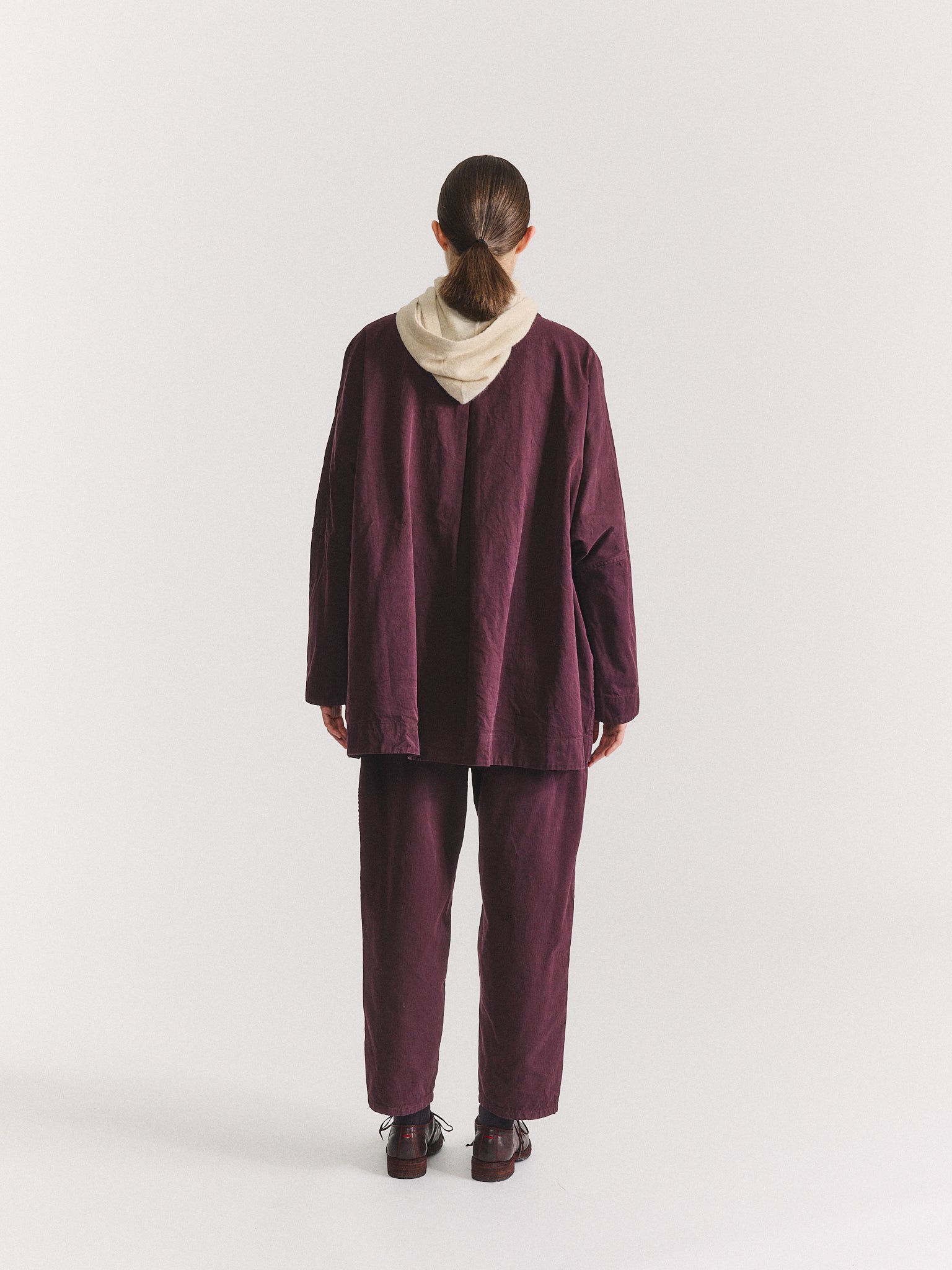 TATIANA JACKET - DOUBLE COT - MAHOGANY