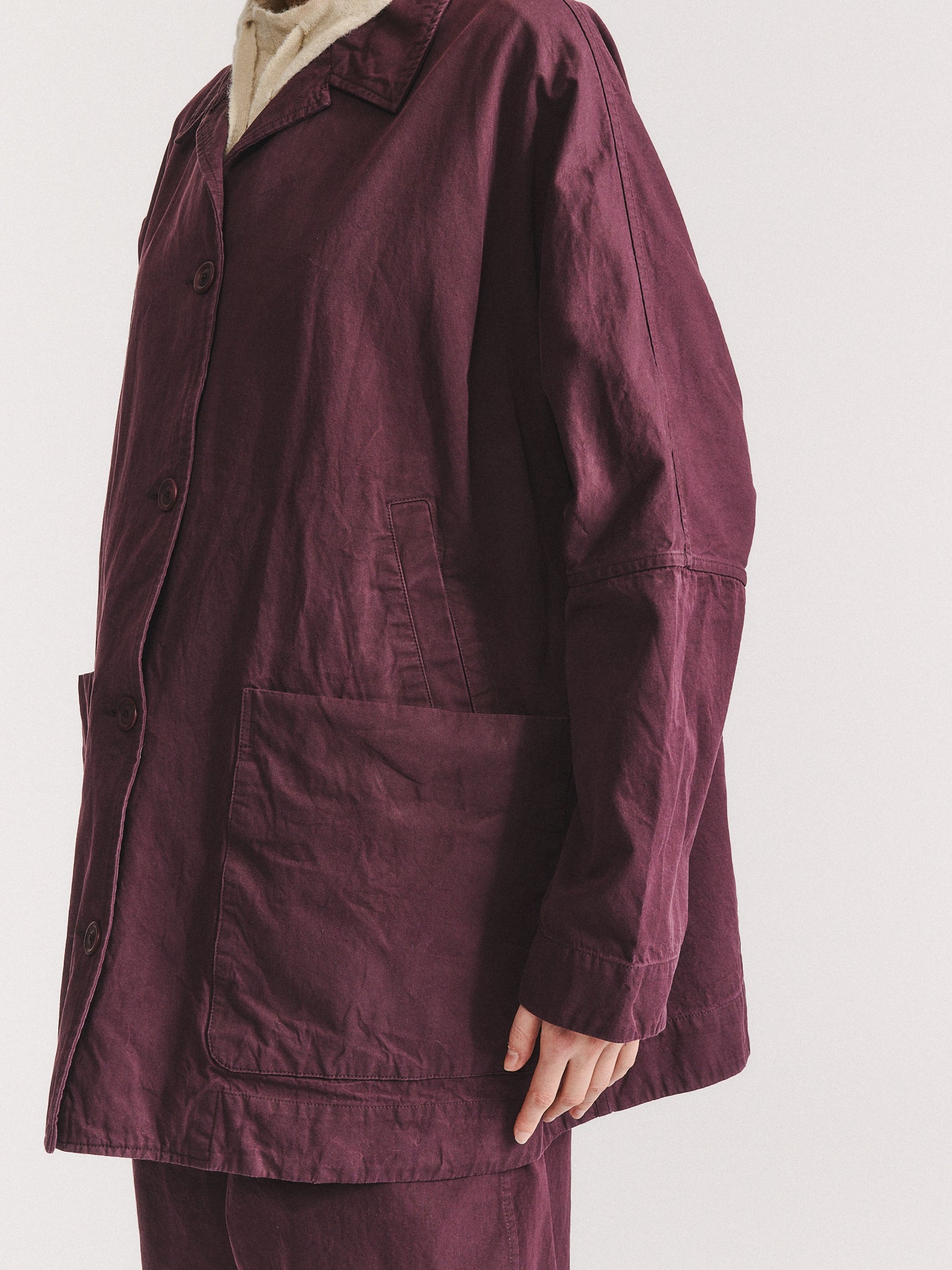 TATIANA JACKET - DOUBLE COT - MAHOGANY