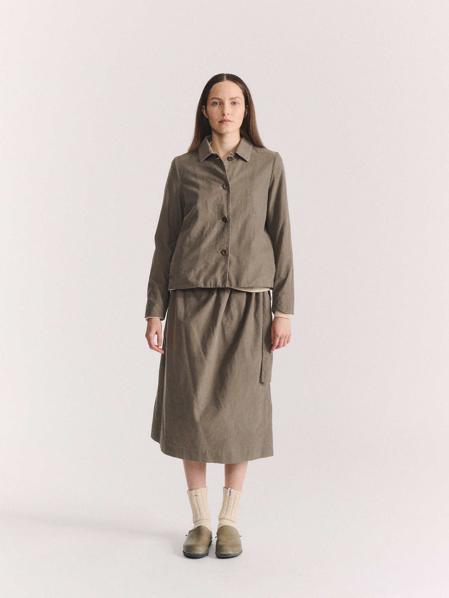 PWET JACKET - PIN CORD - LIGHT KHAKI