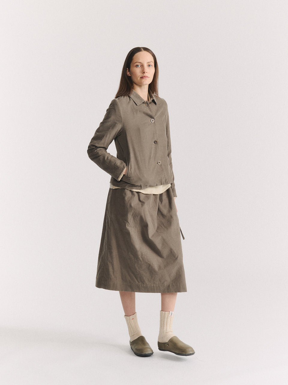 PWET JACKET - PIN CORD - LIGHT KHAKI