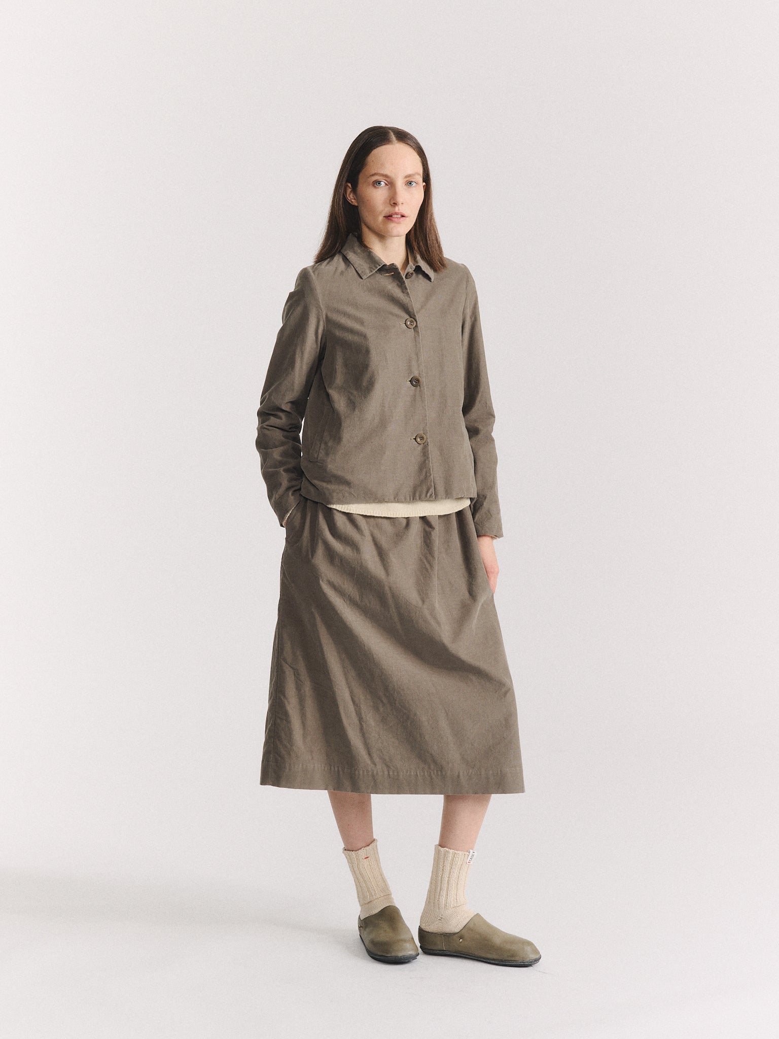 PWET JACKET - PIN CORD - LIGHT KHAKI