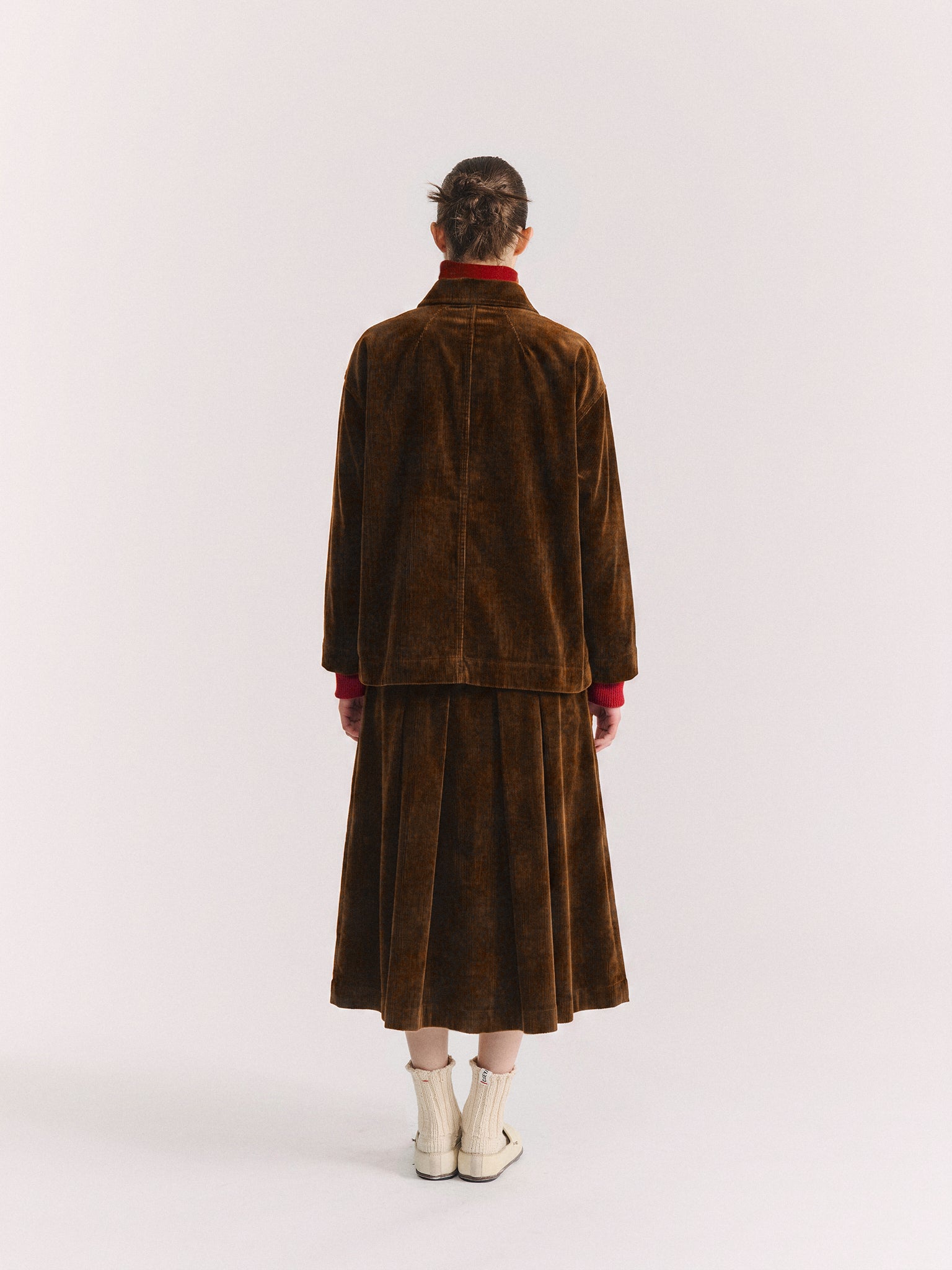 DRAYS TRAVAIL JACKET - H CORD - TAN