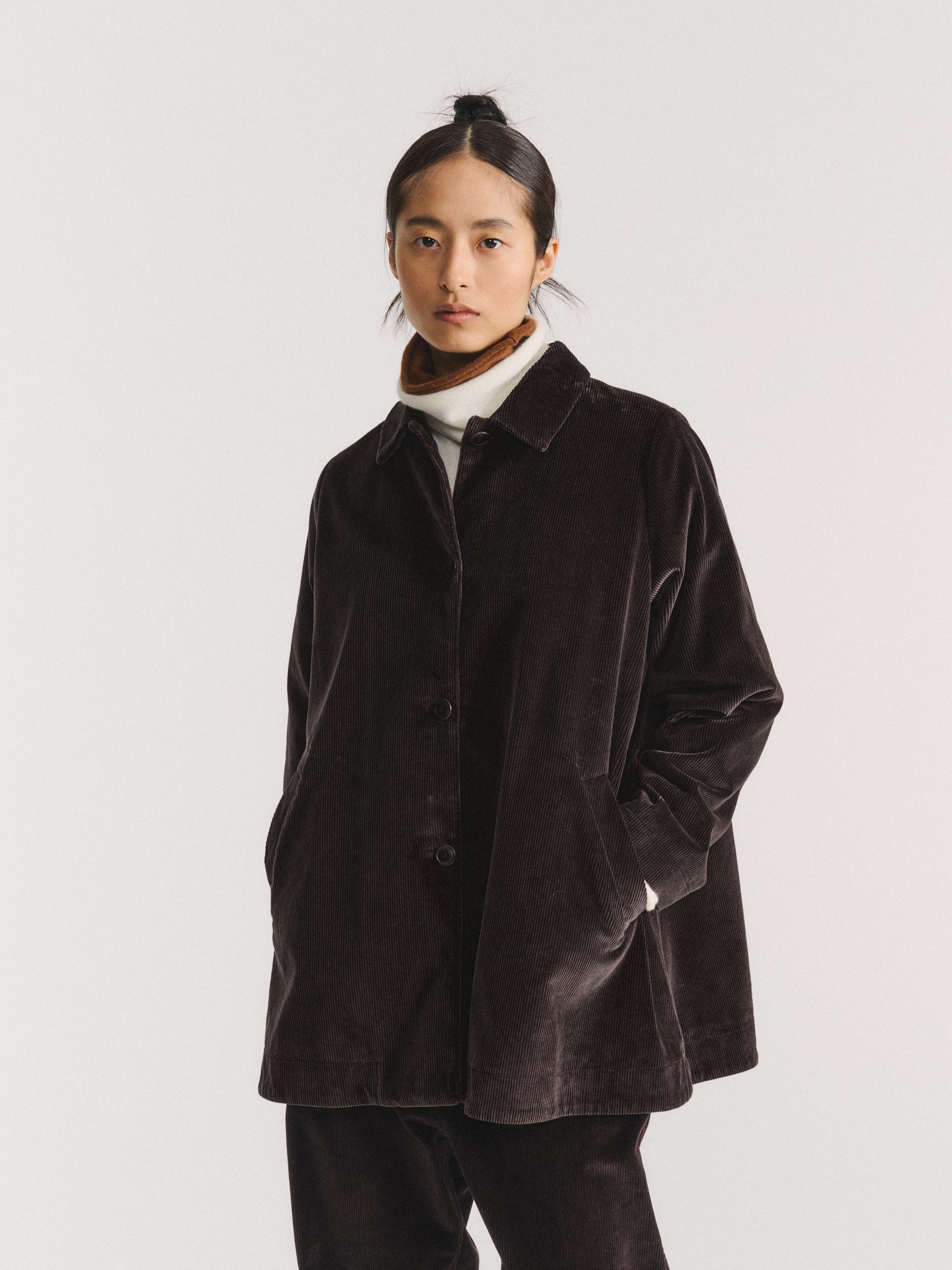 SOLEIL JACKET - H CORD - BROWN