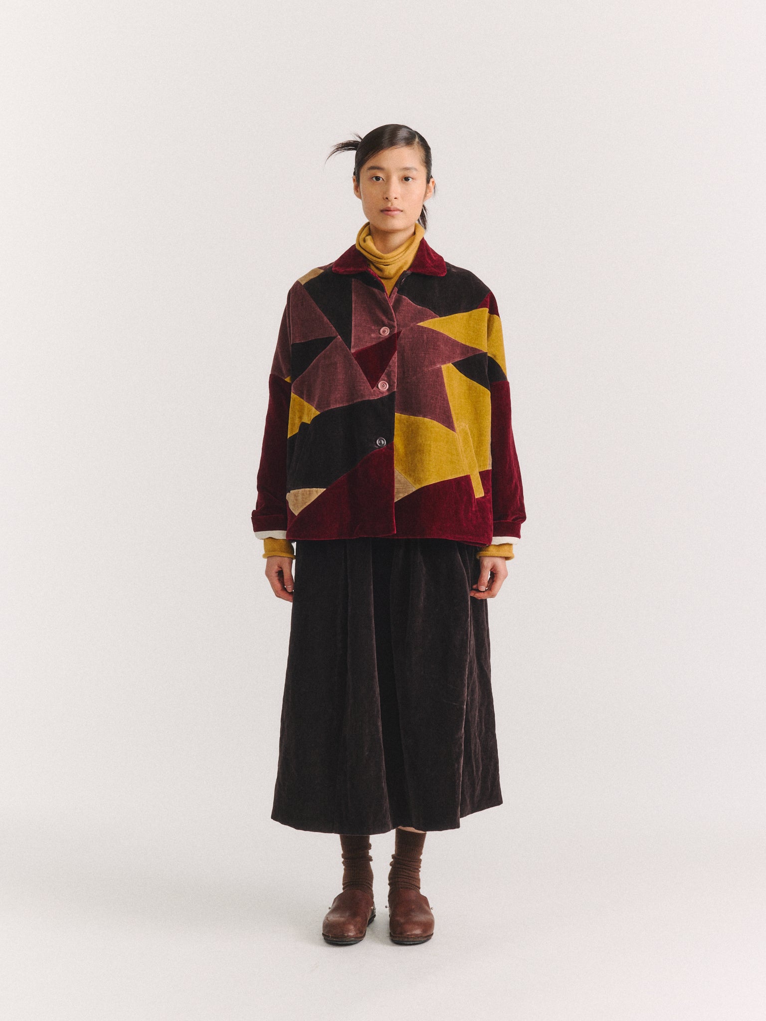 PATCHWORK SUN JACKET - MID VELVET - MIXED COLORS