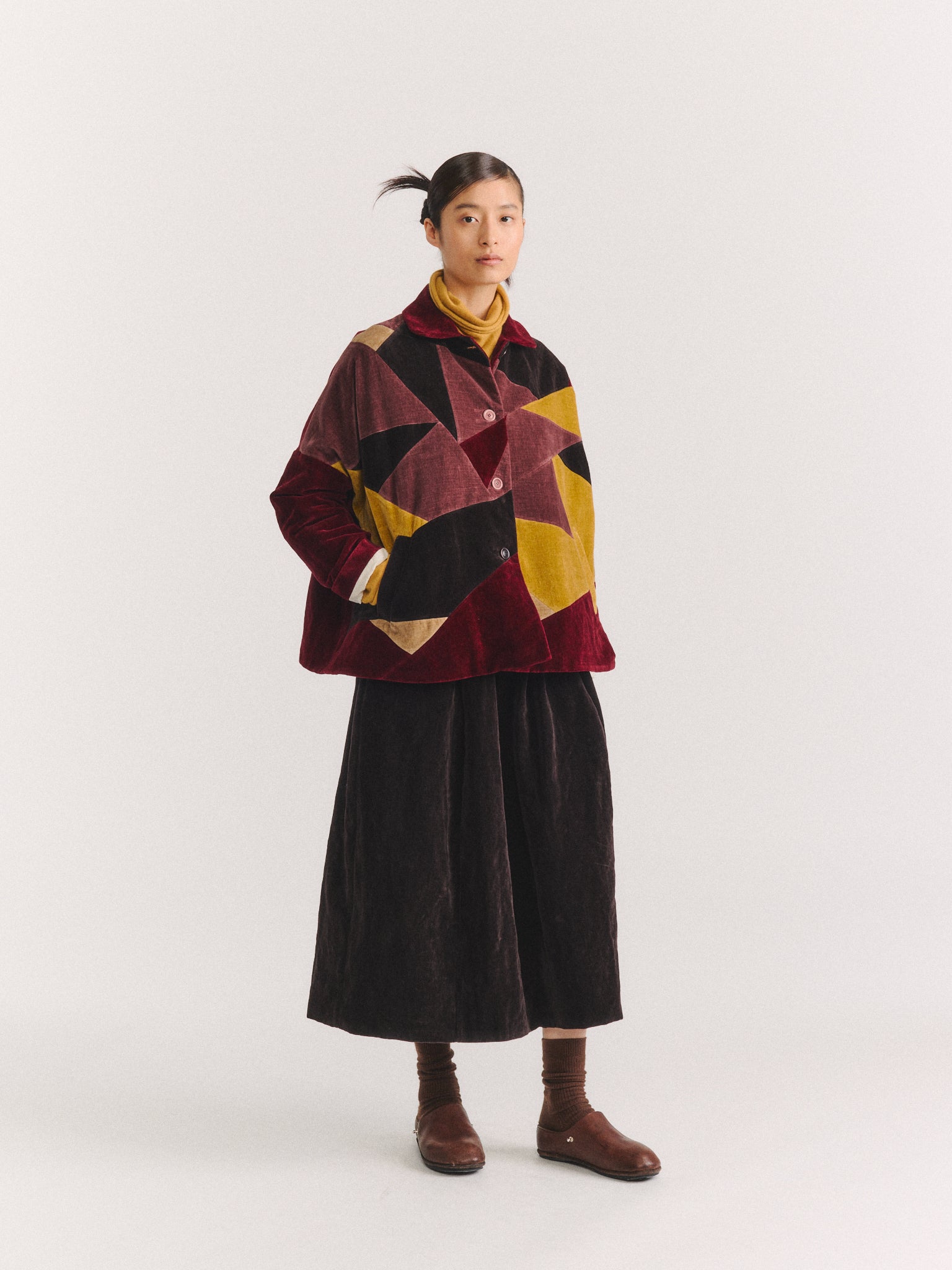PATCHWORK SUN JACKET - MID VELVET - MIXED COLORS