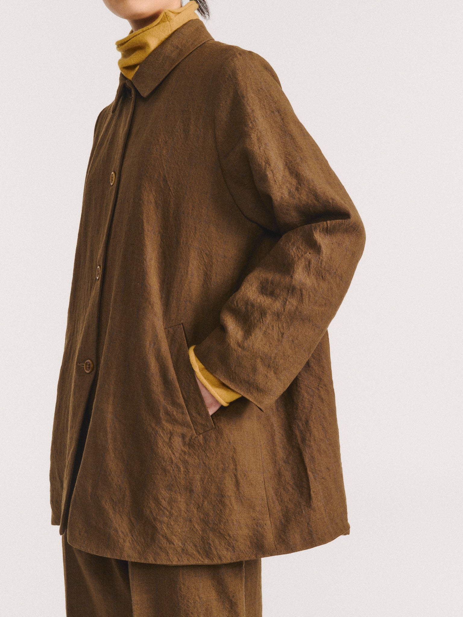SOLEIL JACKET - WASHED WOOL - AS IS