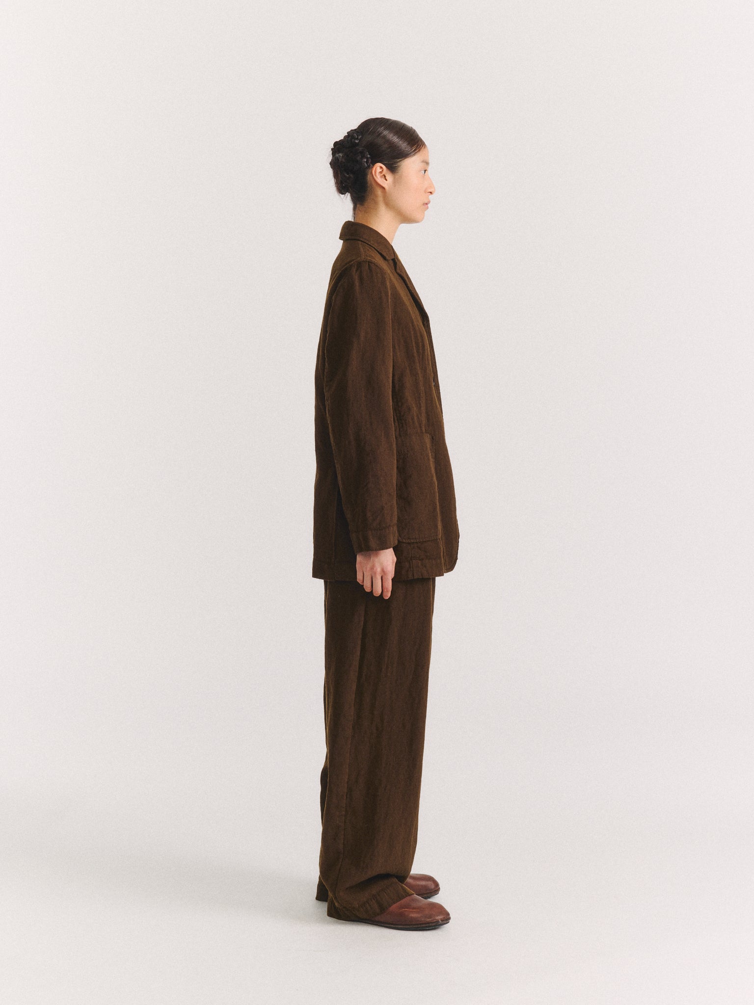 LONG VAL JACKET - WOOLIN - BROWN