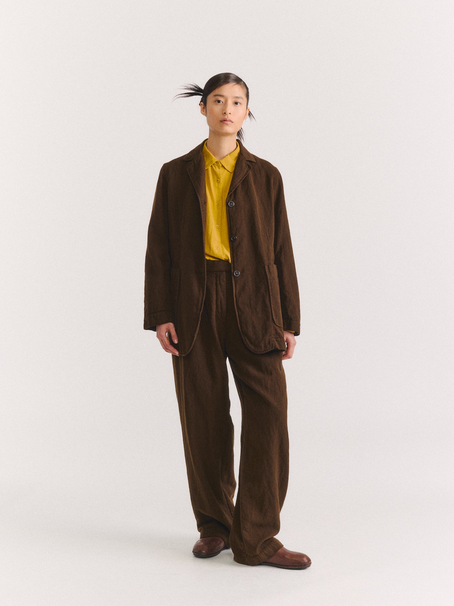 LONG VAL JACKET - WOOLIN - BROWN
