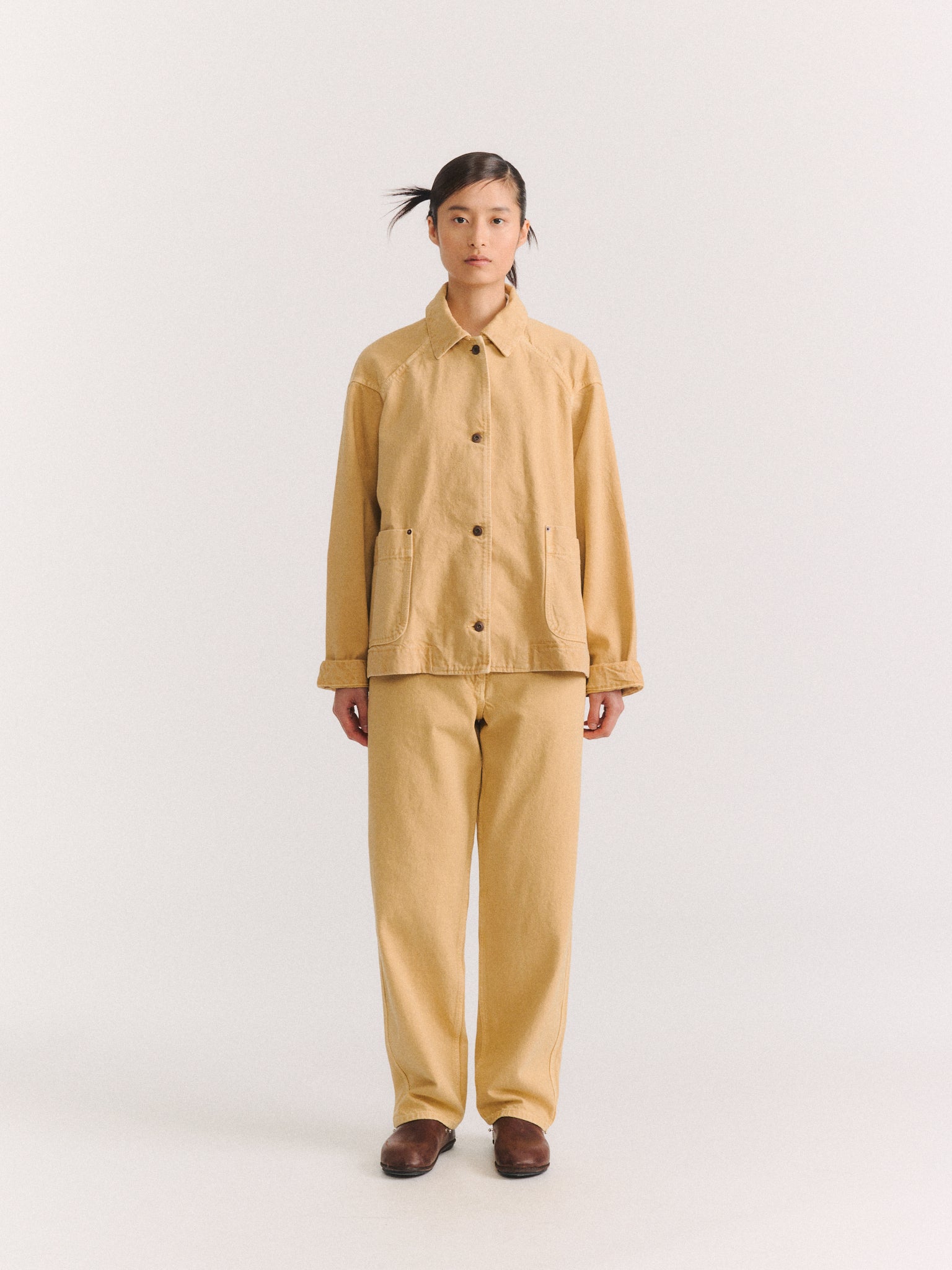 DRAYS TRAVAIL DENIM JACKET - H DENIM - DUNE