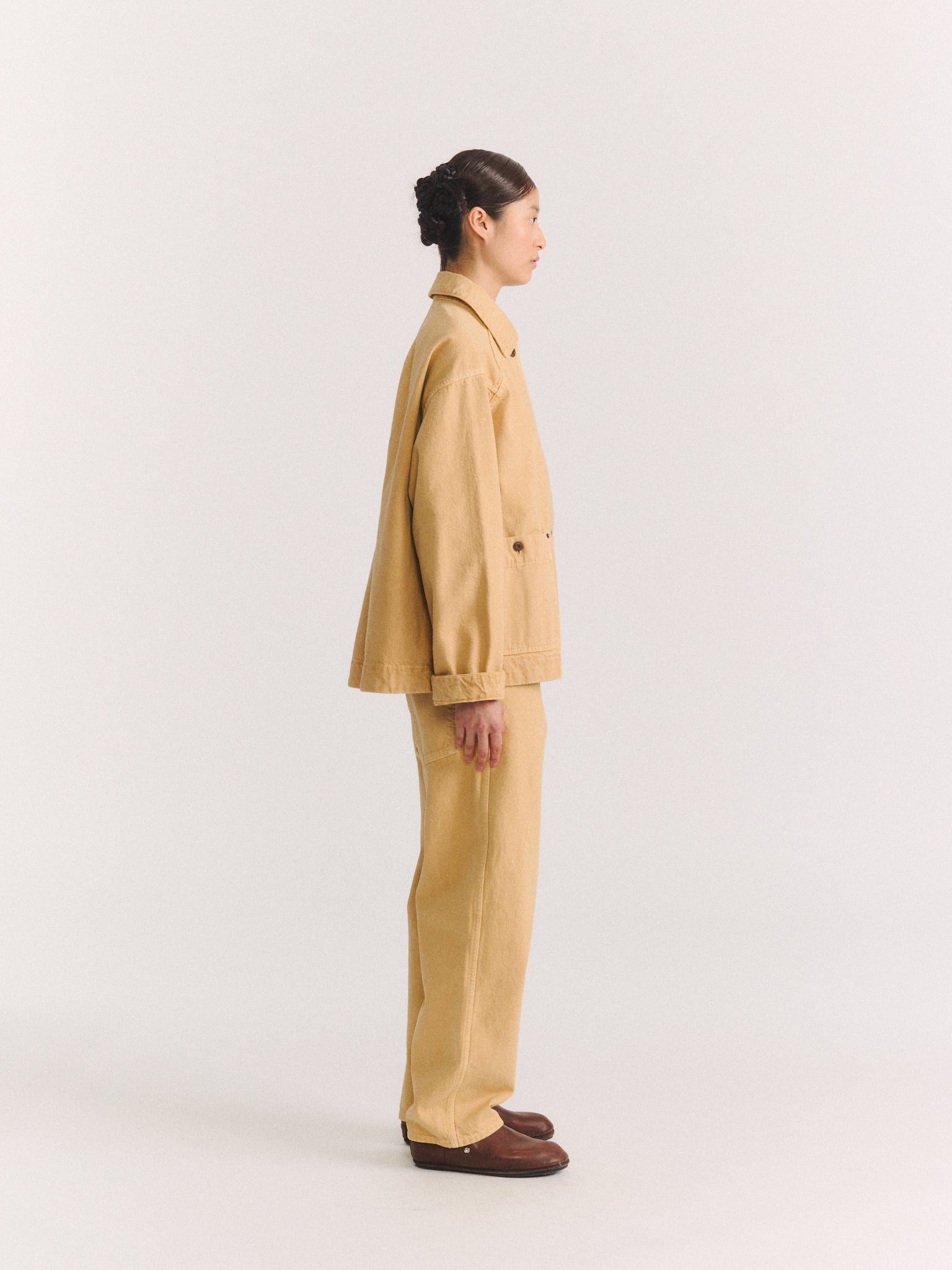 DRAYS TRAVAIL DENIM JACKET - H DENIM - DUNE