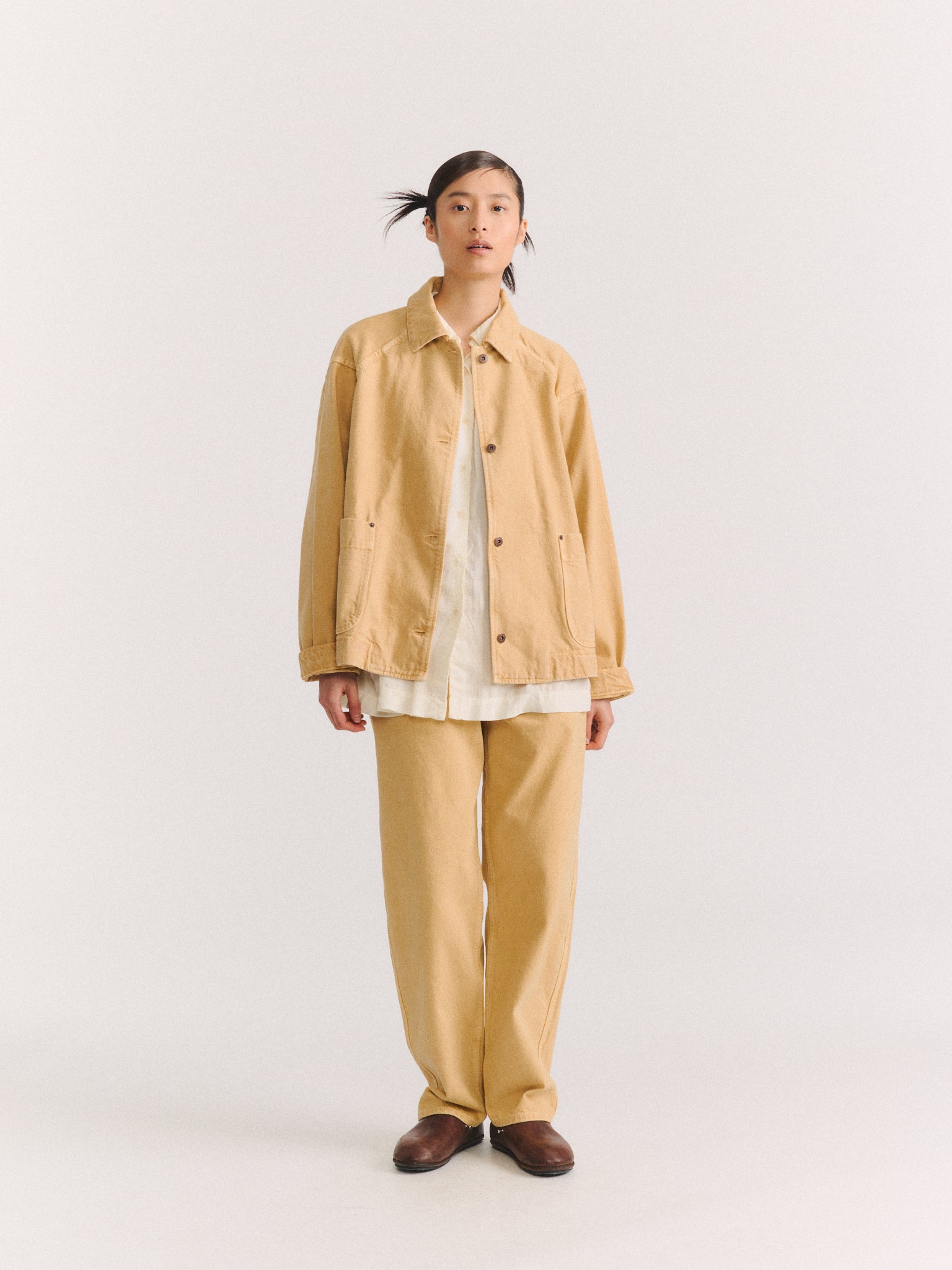 DRAYS TRAVAIL DENIM JACKET - H DENIM - DUNE