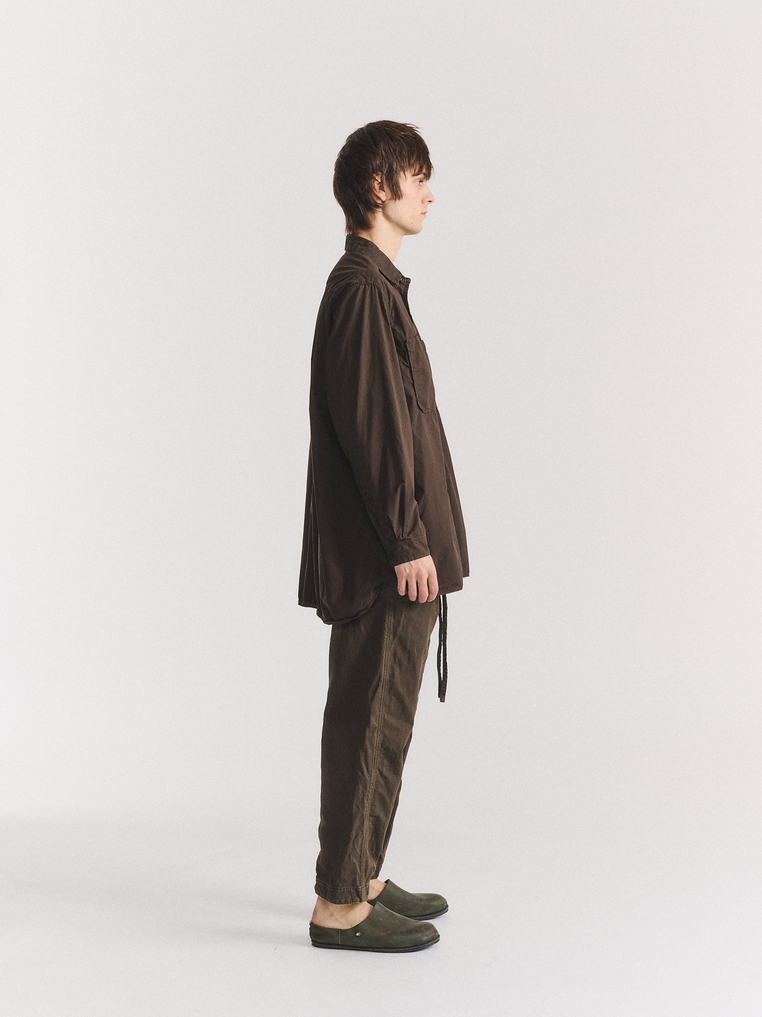 IKLA POCKET SHIRT - L COT - EARTH